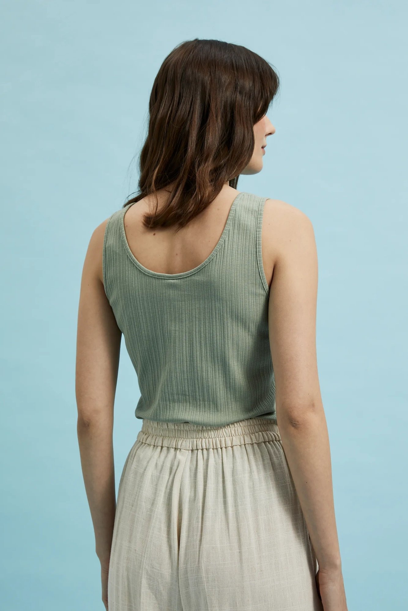 Women's tank top MOODO - olive
