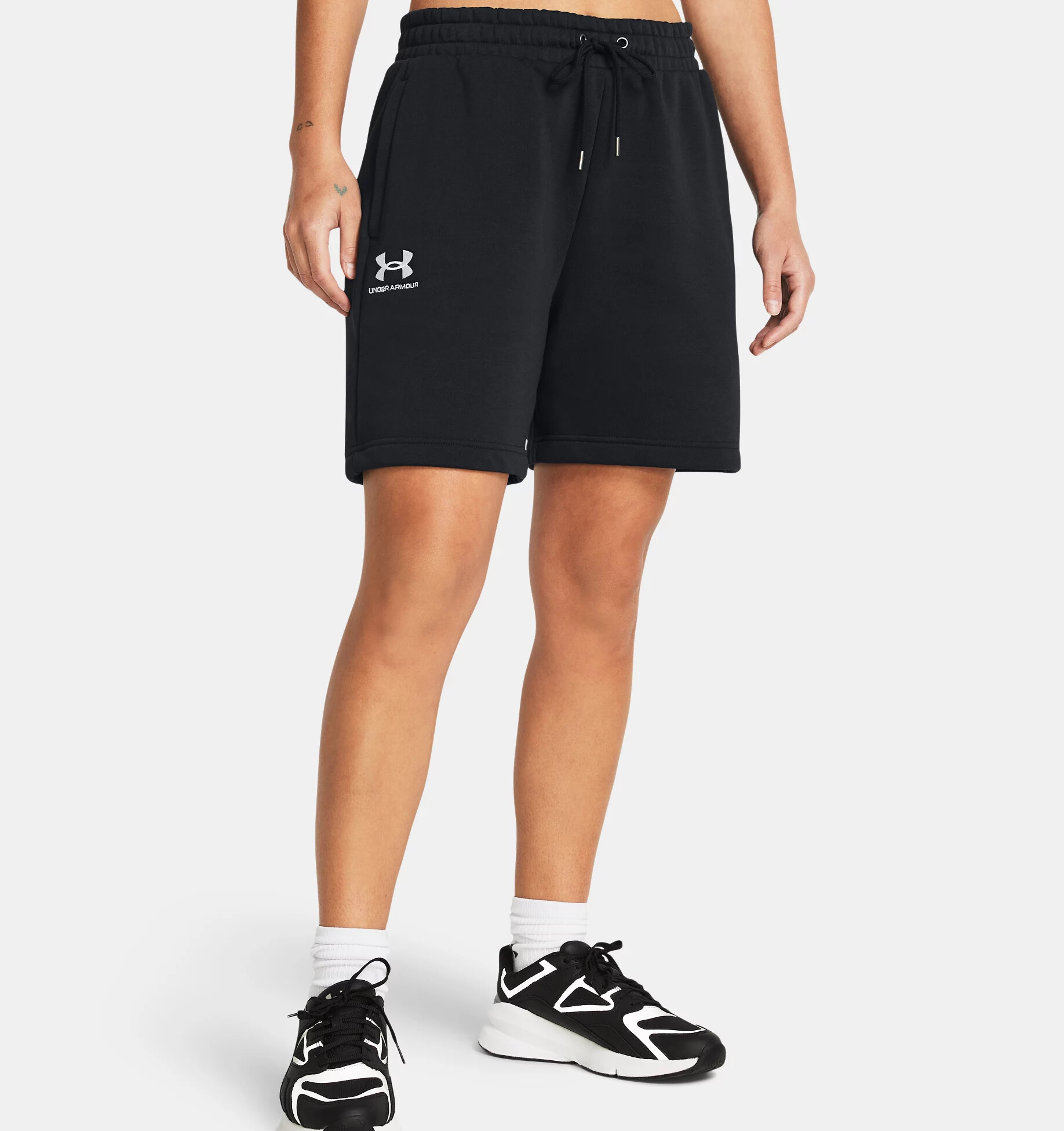 Dámské Kraťasy Under Armour Essential Fleece Relax BF Short