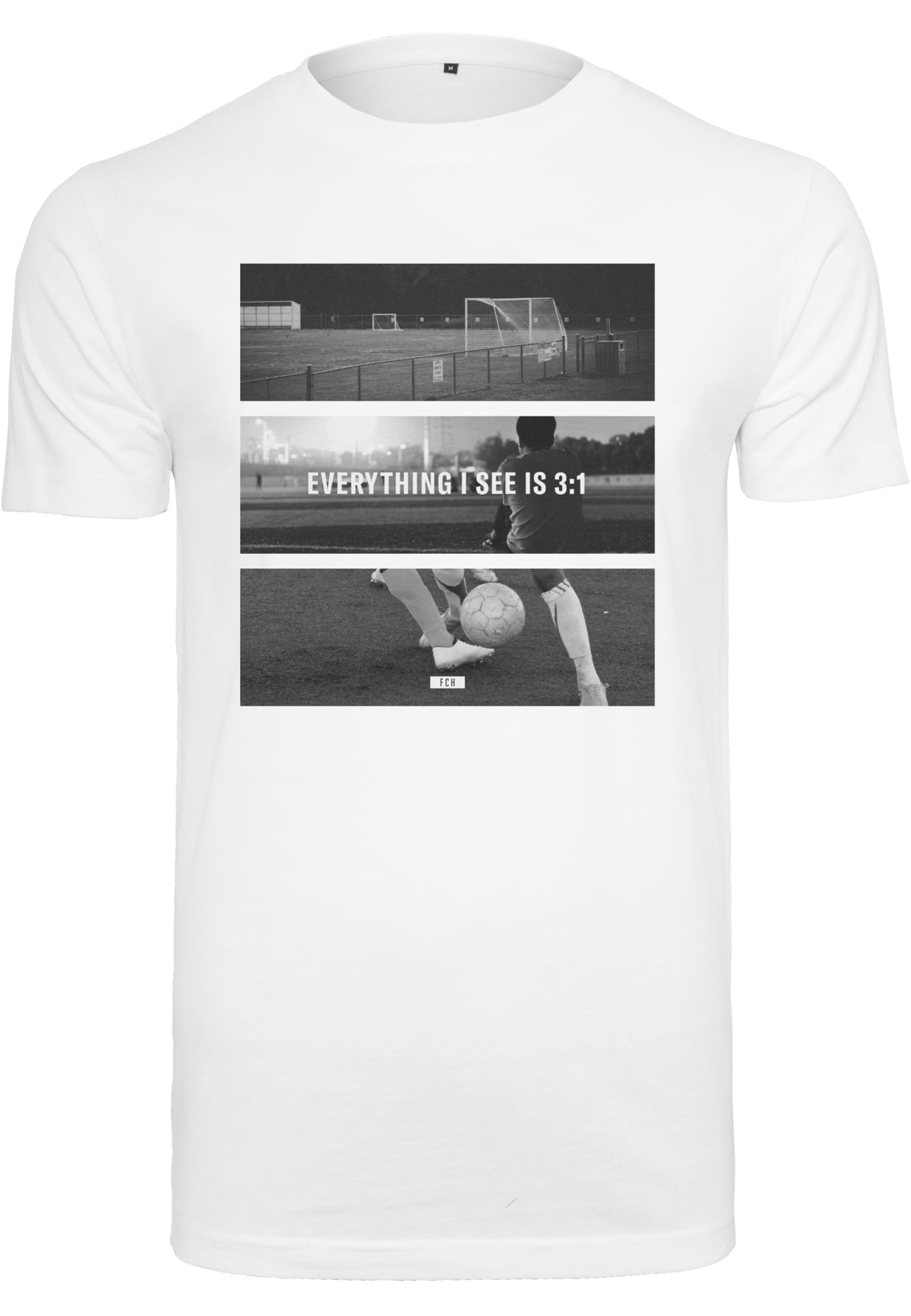 Football Coming Home 3:1 Tee white