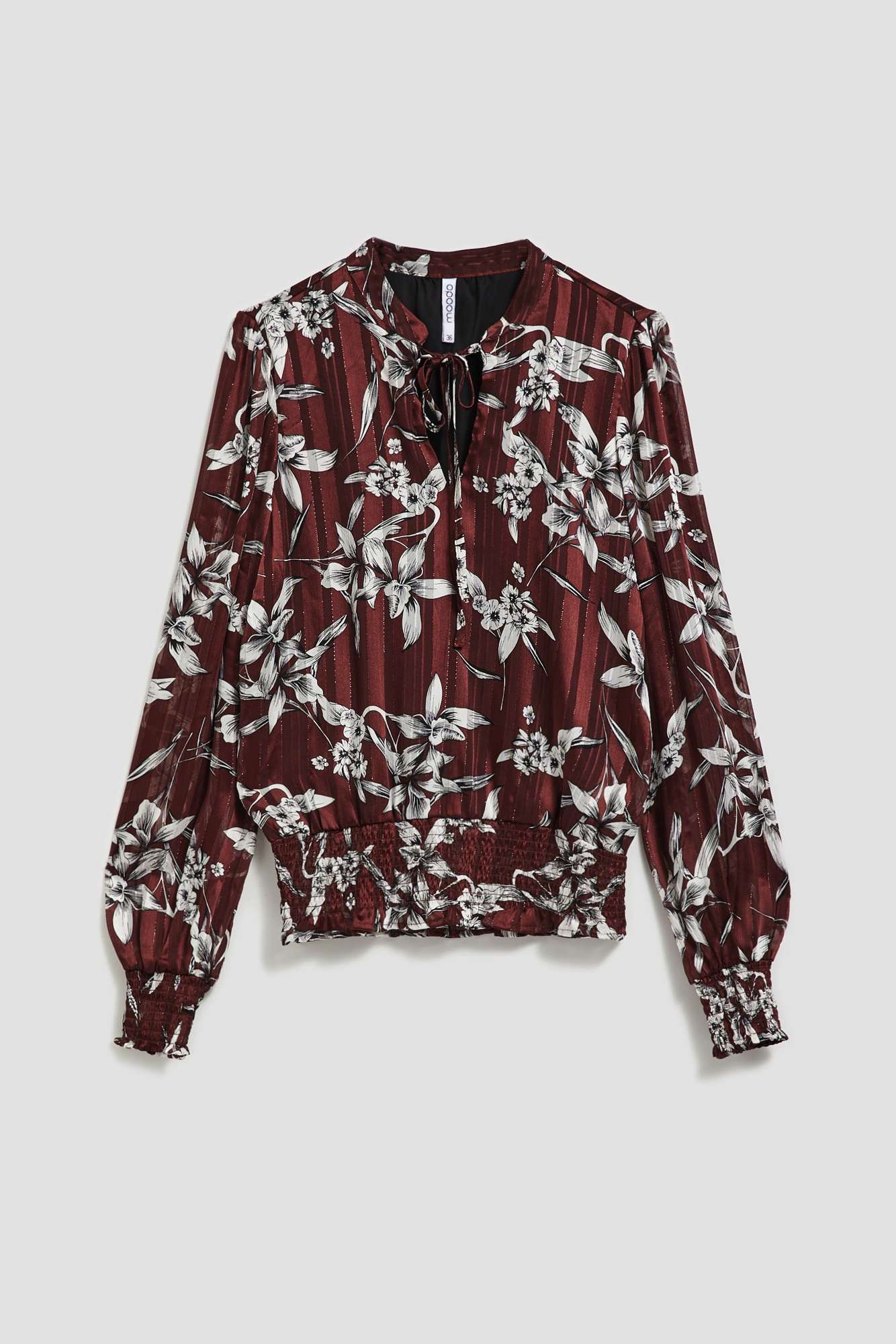 Shirt with floral pattern