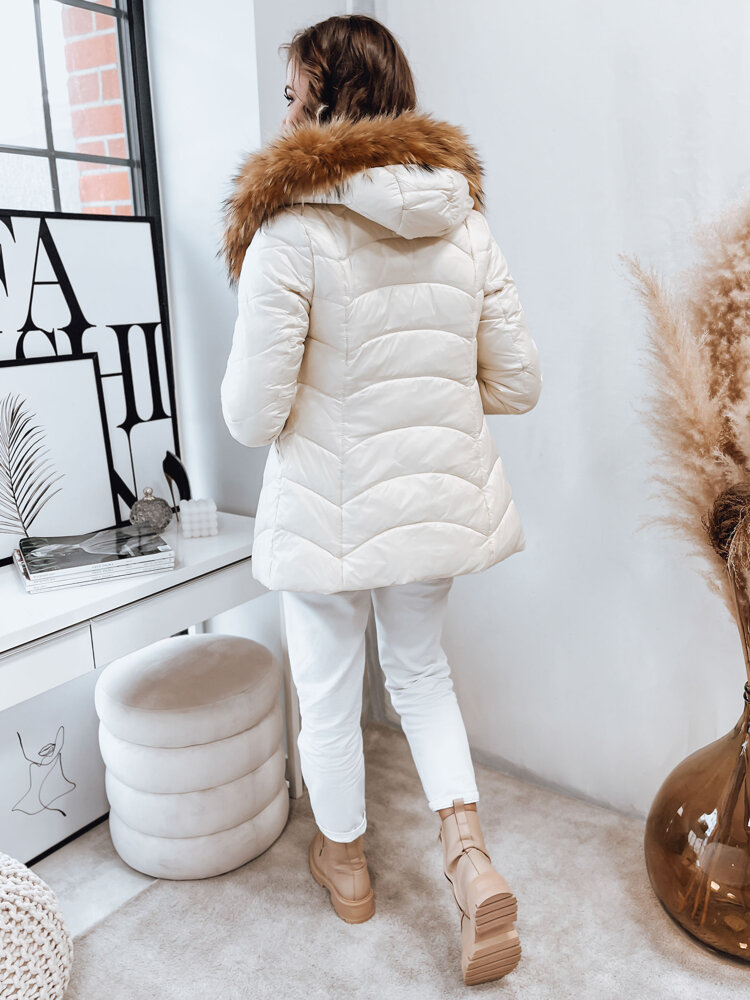 Geacă de iarnă pentru femei EMBRACE ecru