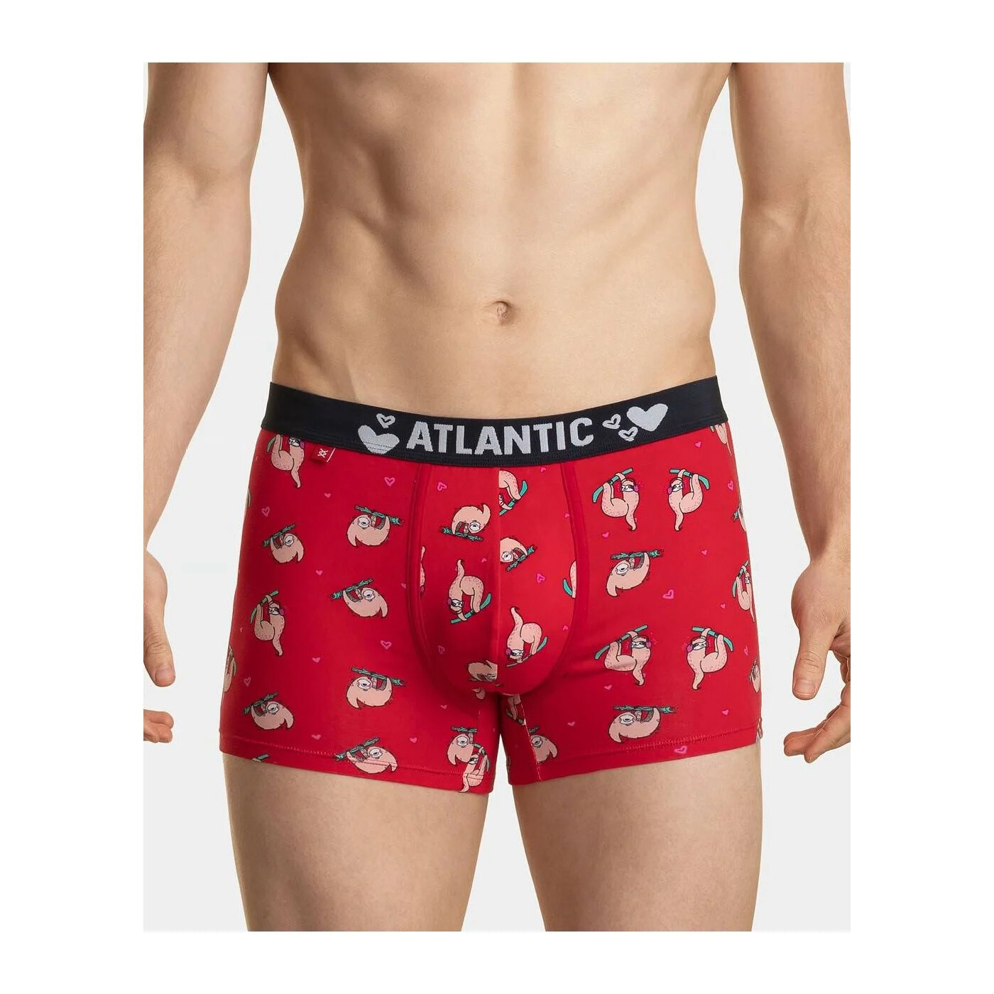 Men&#039;s Boxer Shorts ATLANTIC 2Pack - Red/Dark Blue