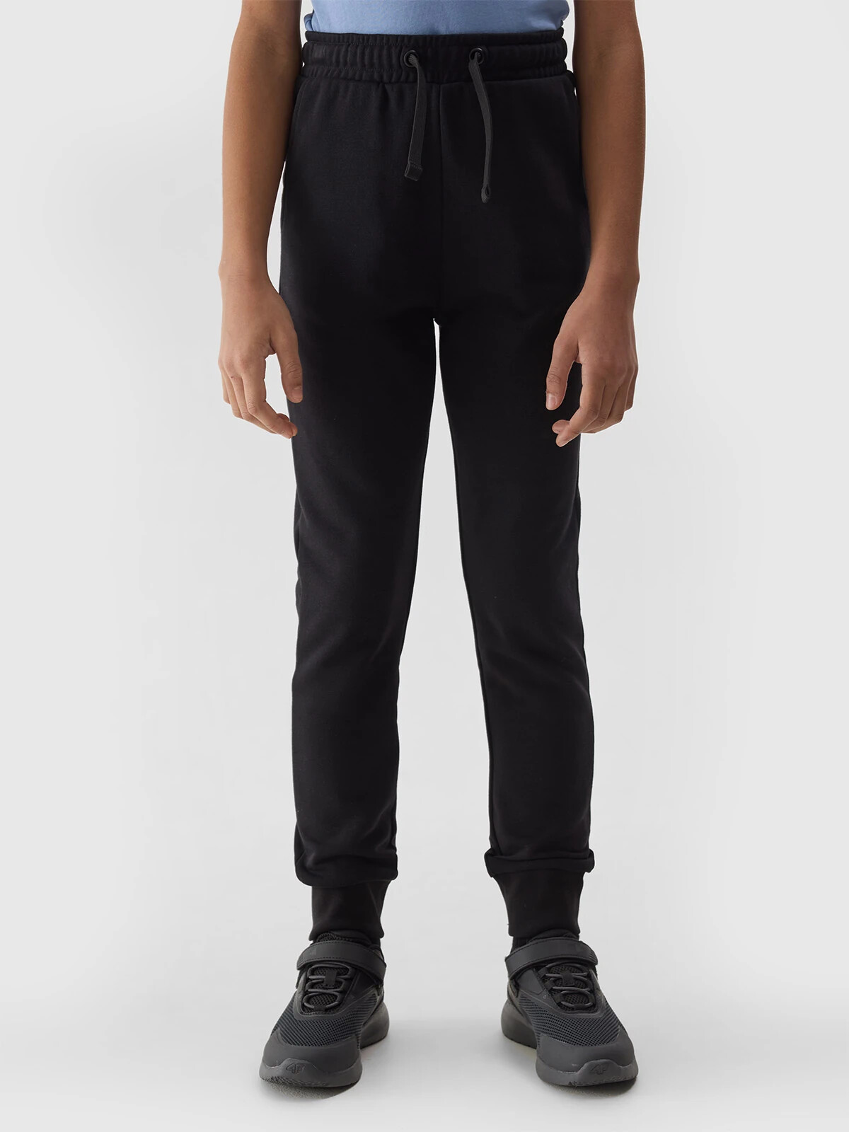 Girls&#039; 4F jogger sweatpants - black