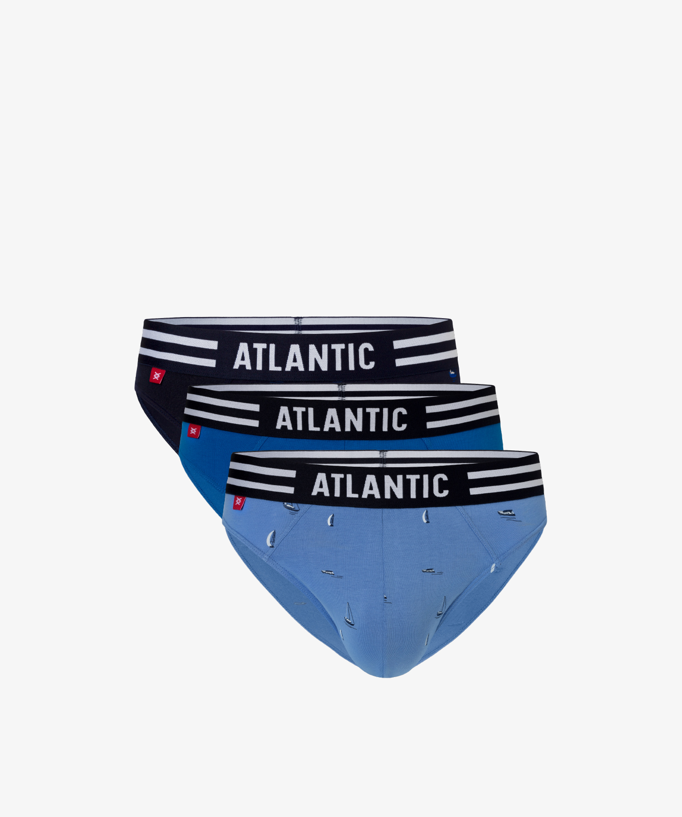 Men's Sports Briefs ATLANTIC 3Pack - Multicolor/blue