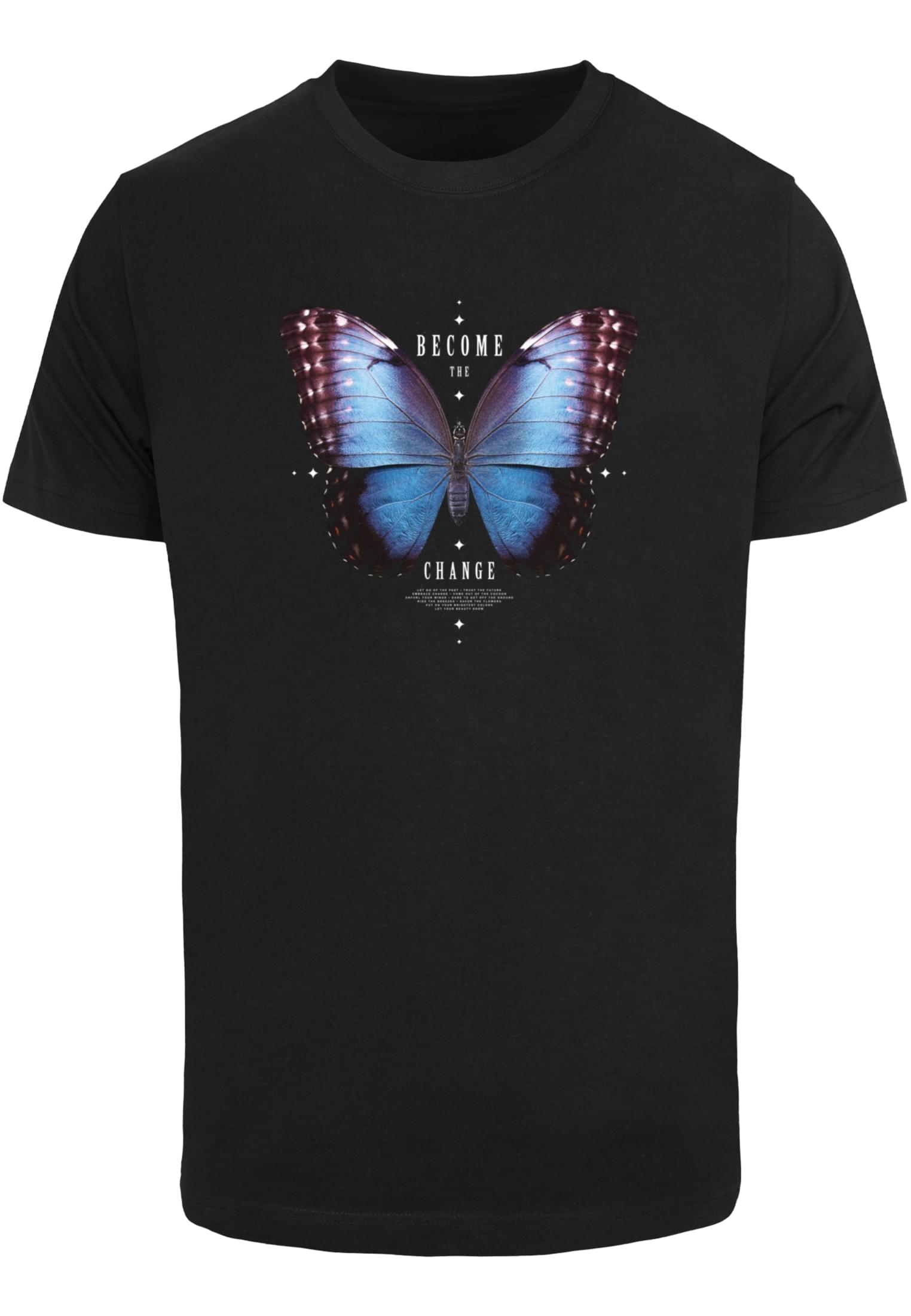 Men's T-shirt Become The Change Butterfly Black