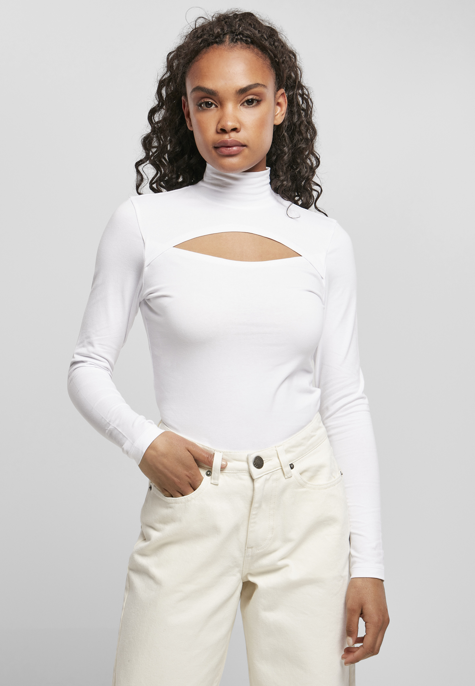 UC Ladies Turtleneck - White