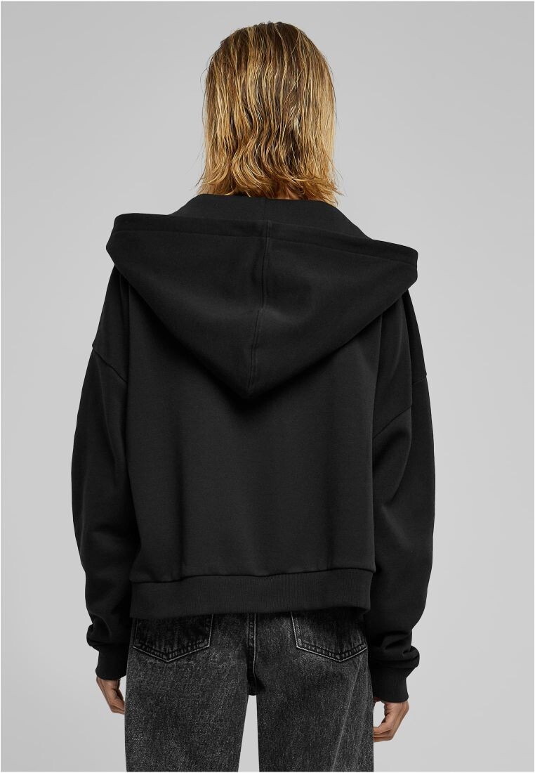 Women's hoodie Boxy Zip Hoody black
