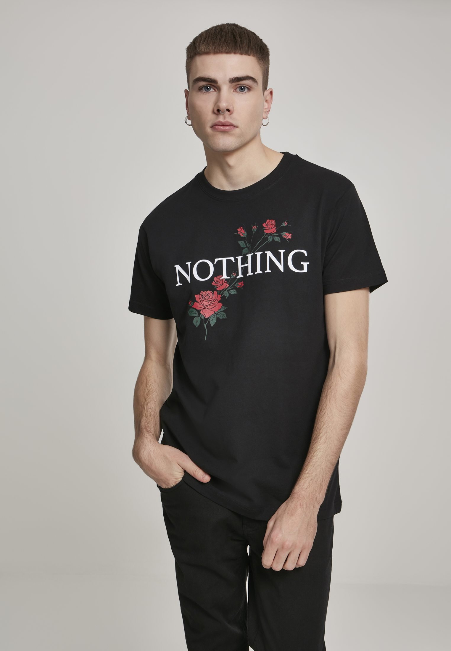 Nic Rose Tee Black