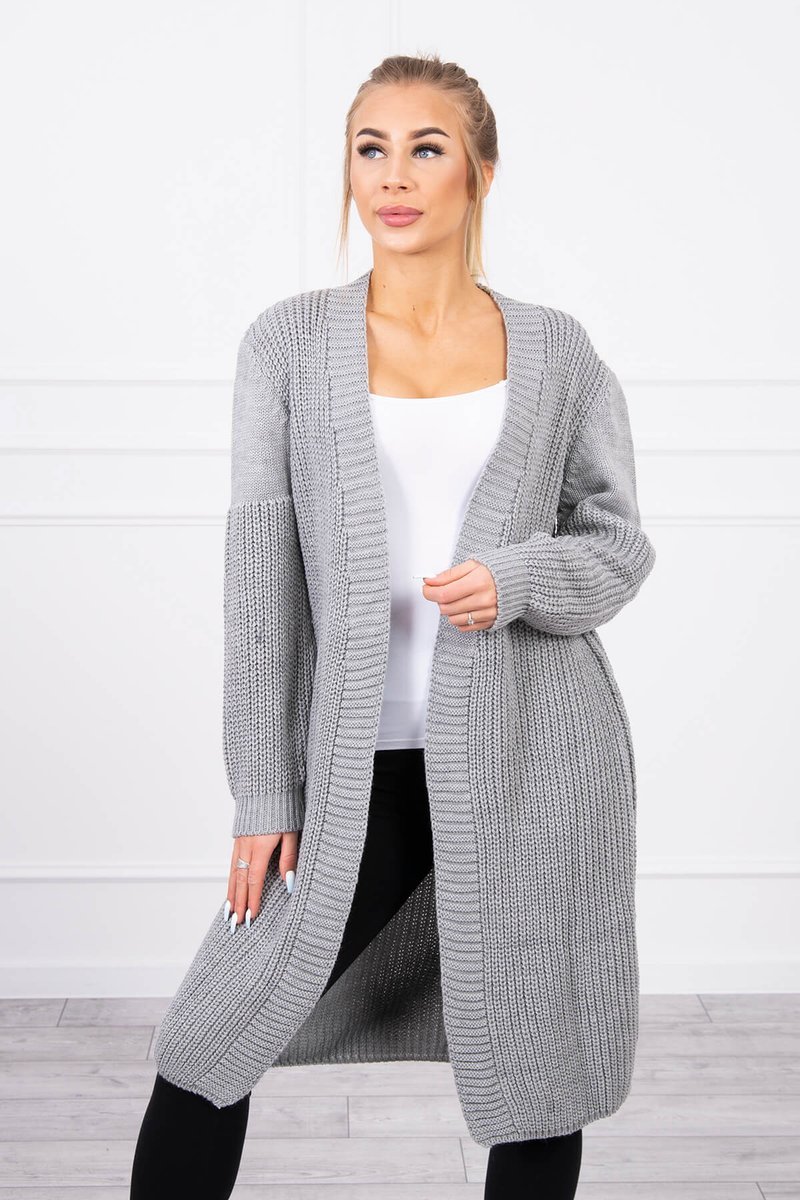 dark gray long cardigan