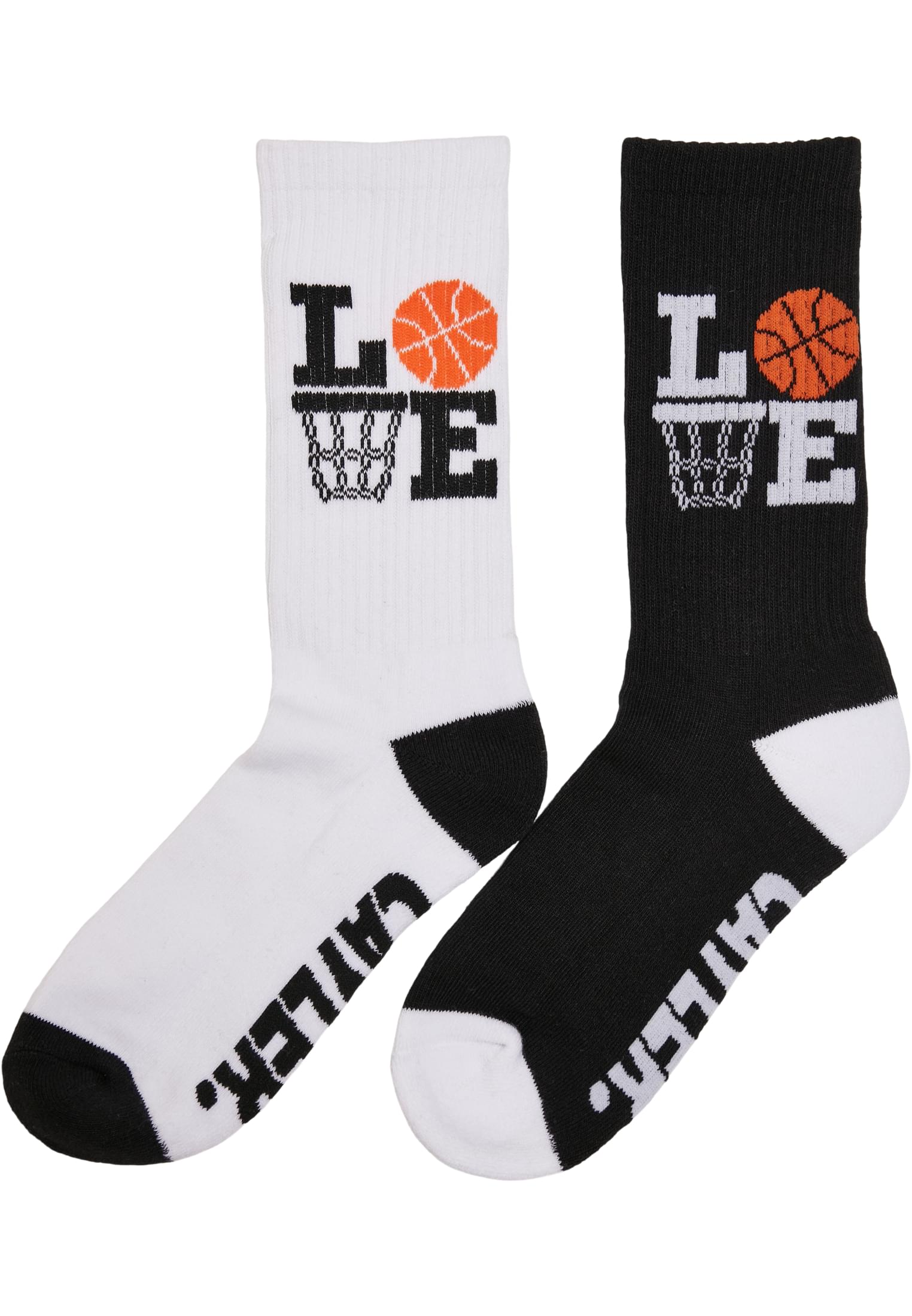 Love Ballin Socks 2-Pack Black/white