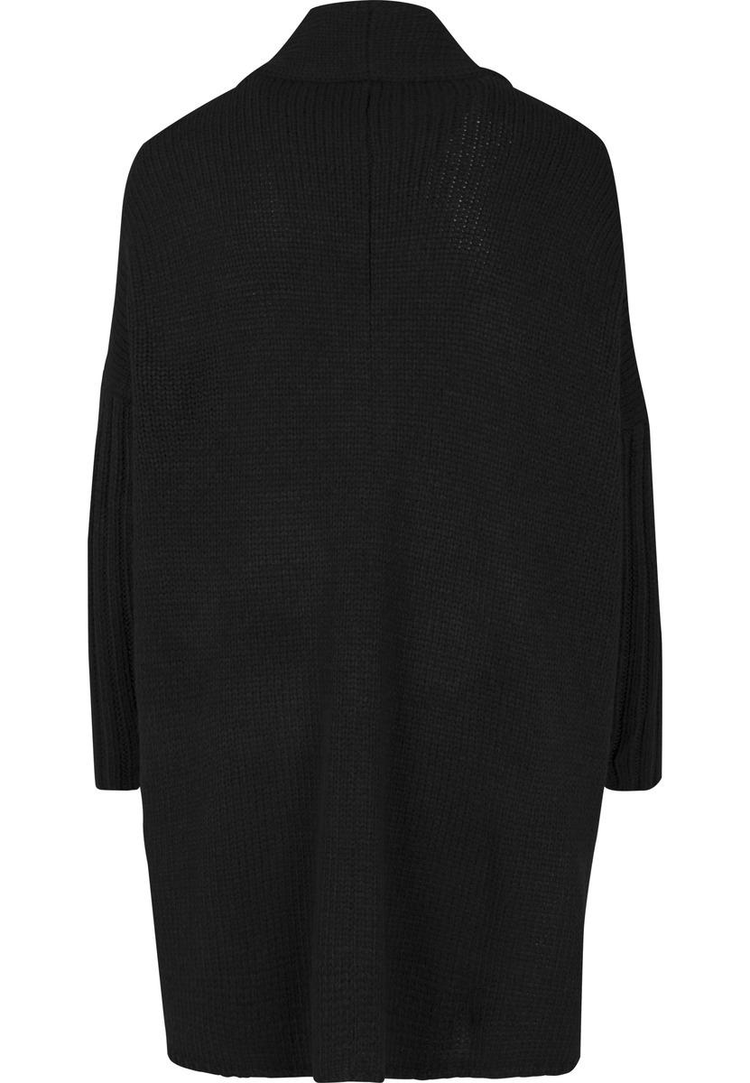 Doamnelor supradimensionate Cardigan BLK / BLK
