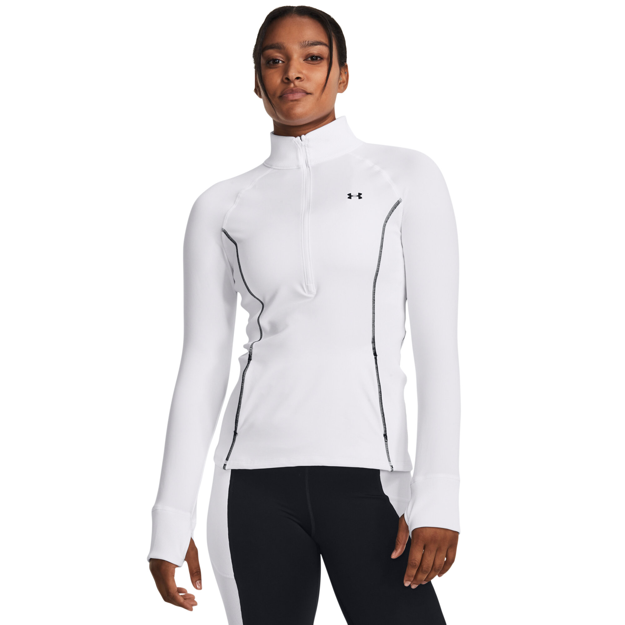 Bílé sportovní tričko Under Armour UA Train CW 1/2 Zip