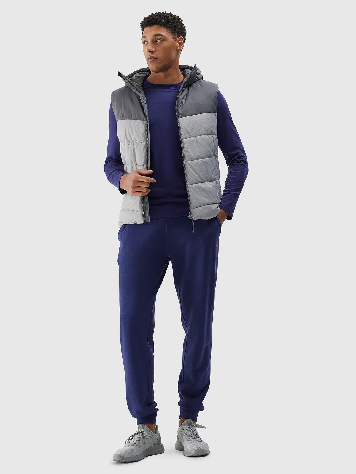 Men&#039;s 4F Synthetic Down Down Vest - Grey