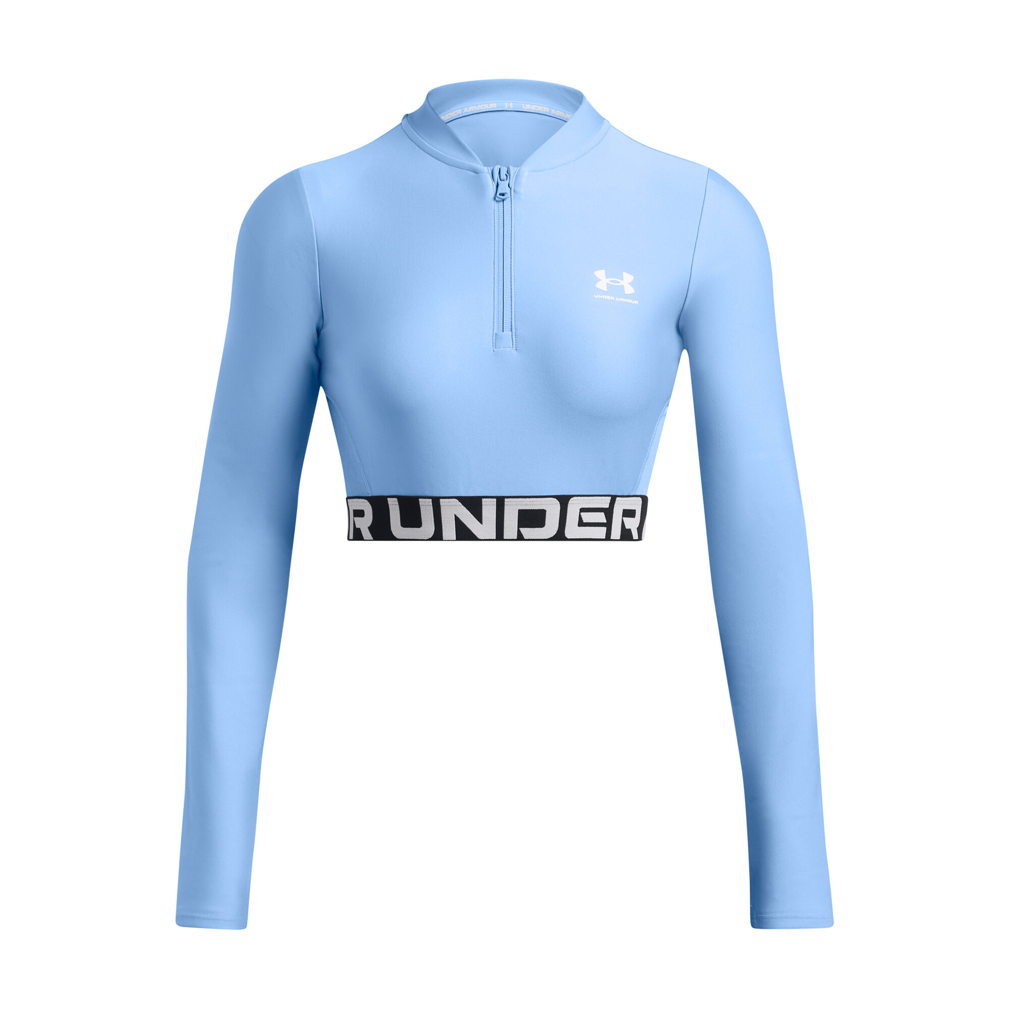 Women's T-shirt Under Armour HeatGear Rib 1/4 Zip LS
