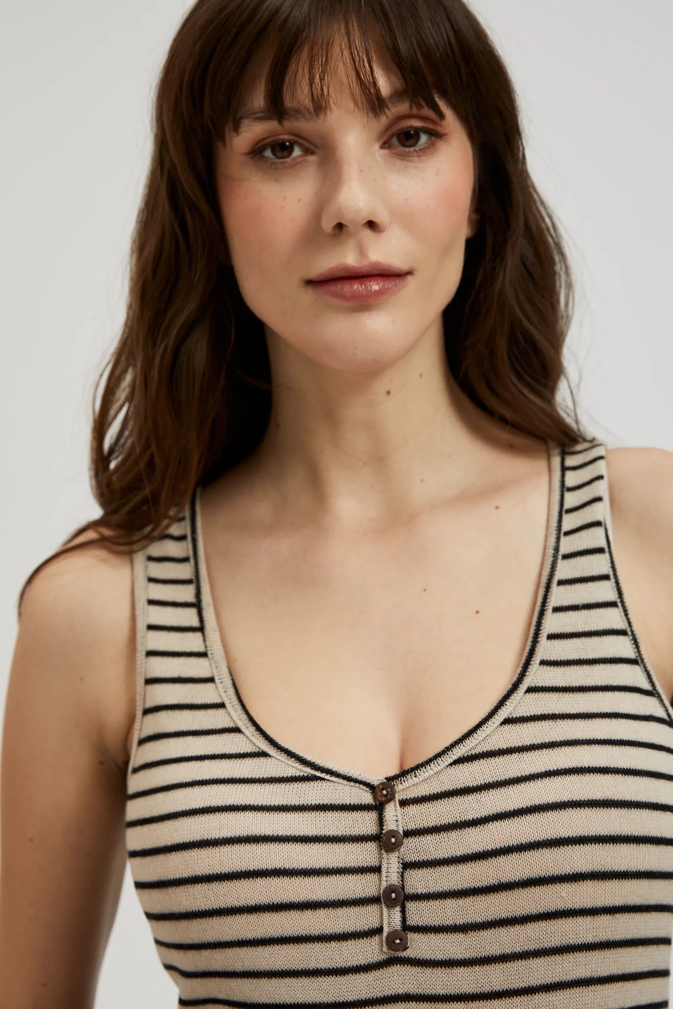 Women's top MOODO - light beige