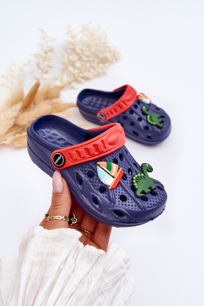 Levně Dětské pěnové lehké sandály Crocs námořnická modrá Sweets