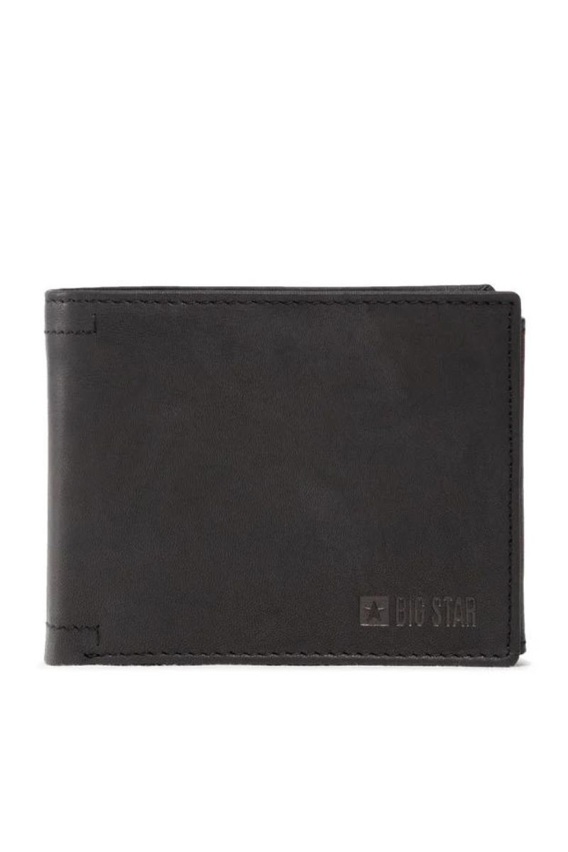 Men's Leather Wallet Big Star Black
