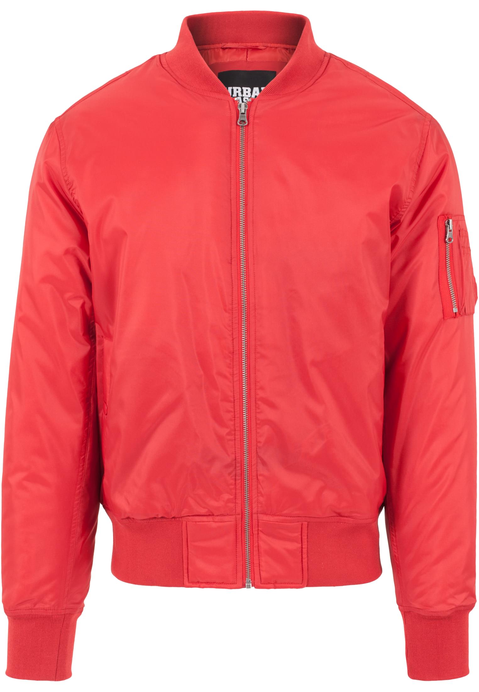 Basic Bomber Jacket Fiery Red