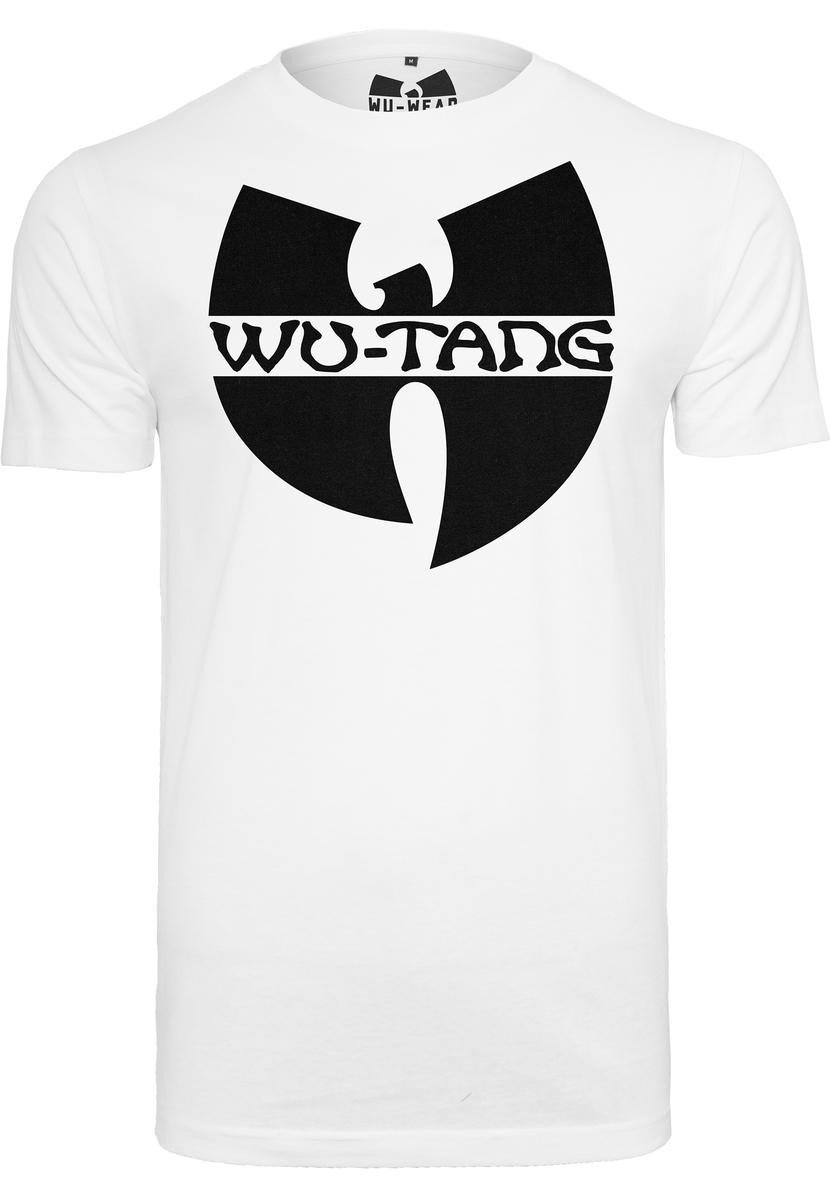 Levně Bílé tričko s logem Wu-Wear