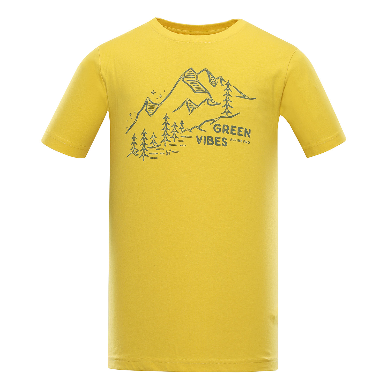 Men's T-shirt Made Of Organic Cotton ALPINE PRO NATUR Sulphur Variant Pa