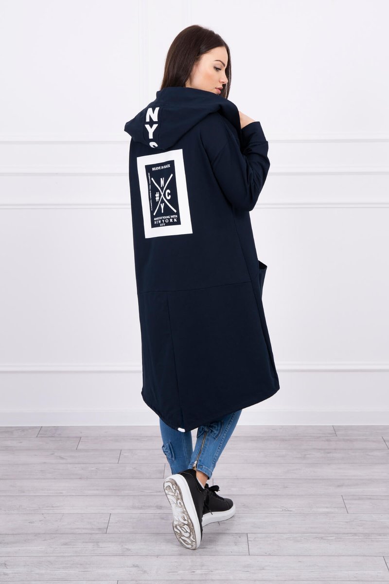 Hooded Cap Oversize Dark Blue