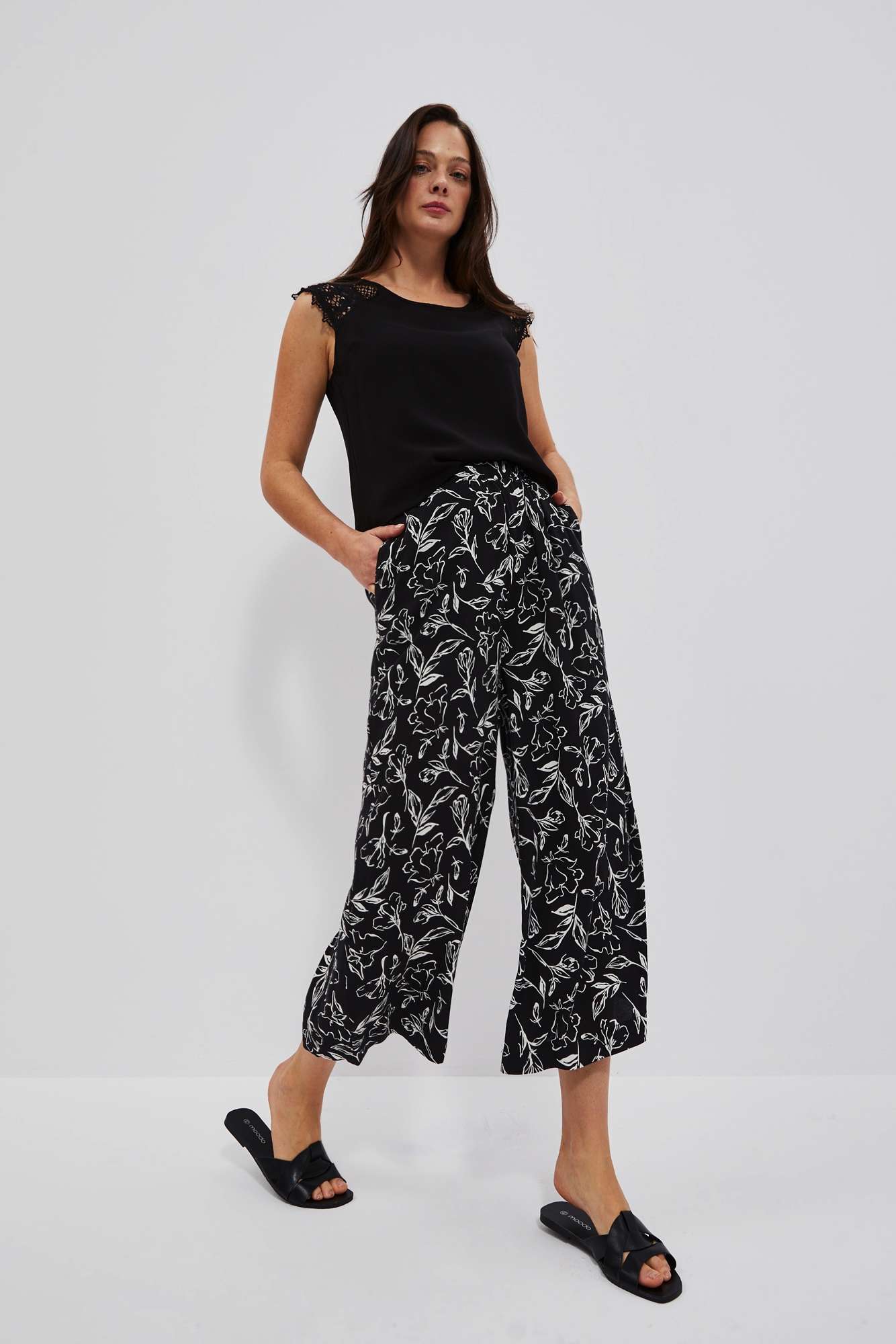 Marisse Women's Trousers L-Sp-4024 Black