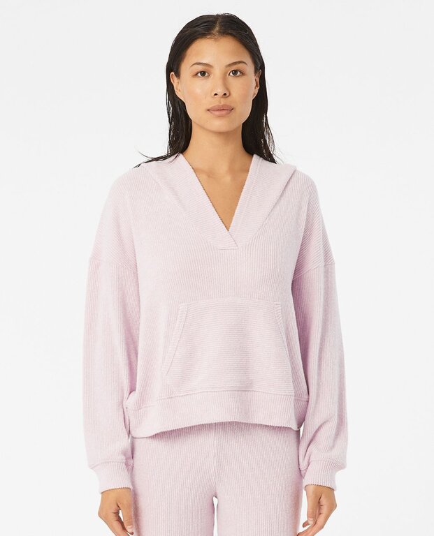 Sweatshirt Rip Curl COSY V NECK HOOD Lilac