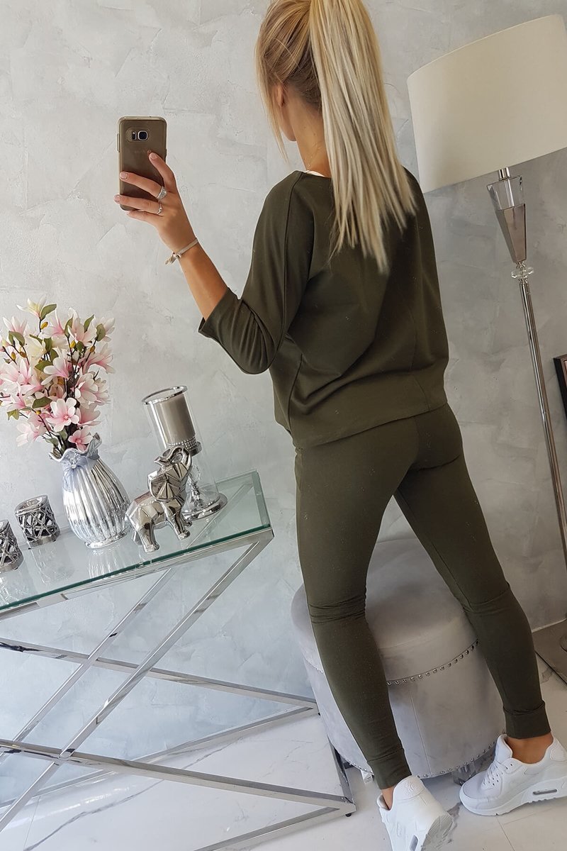 Set cu queen kaki de imprimare