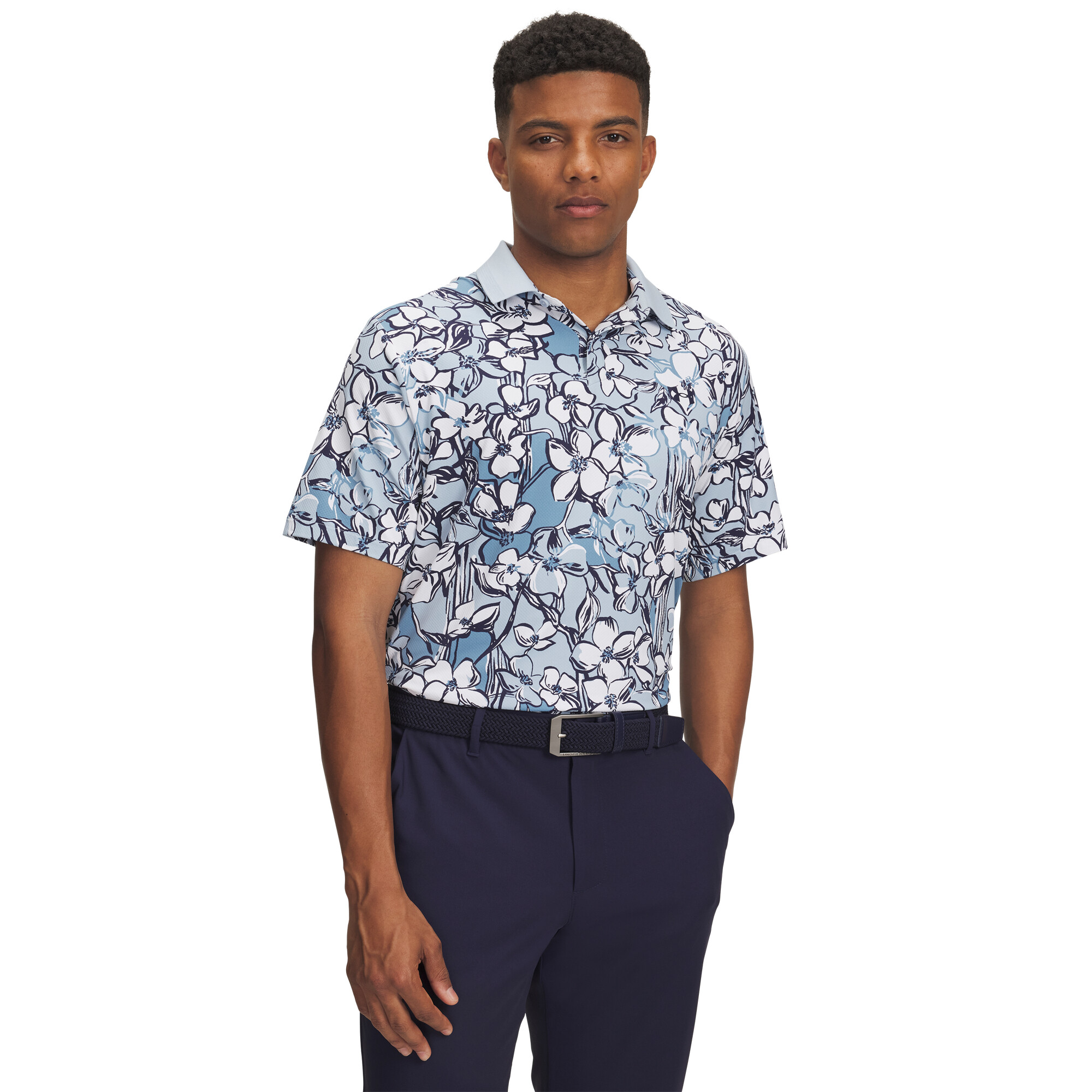 Mens polo shirt Under Armour Drive Chill Printed Polo