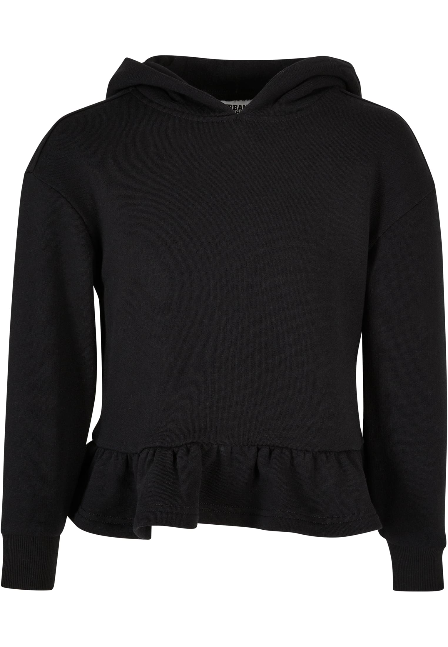 Girls' Organic Volants Hoody Black