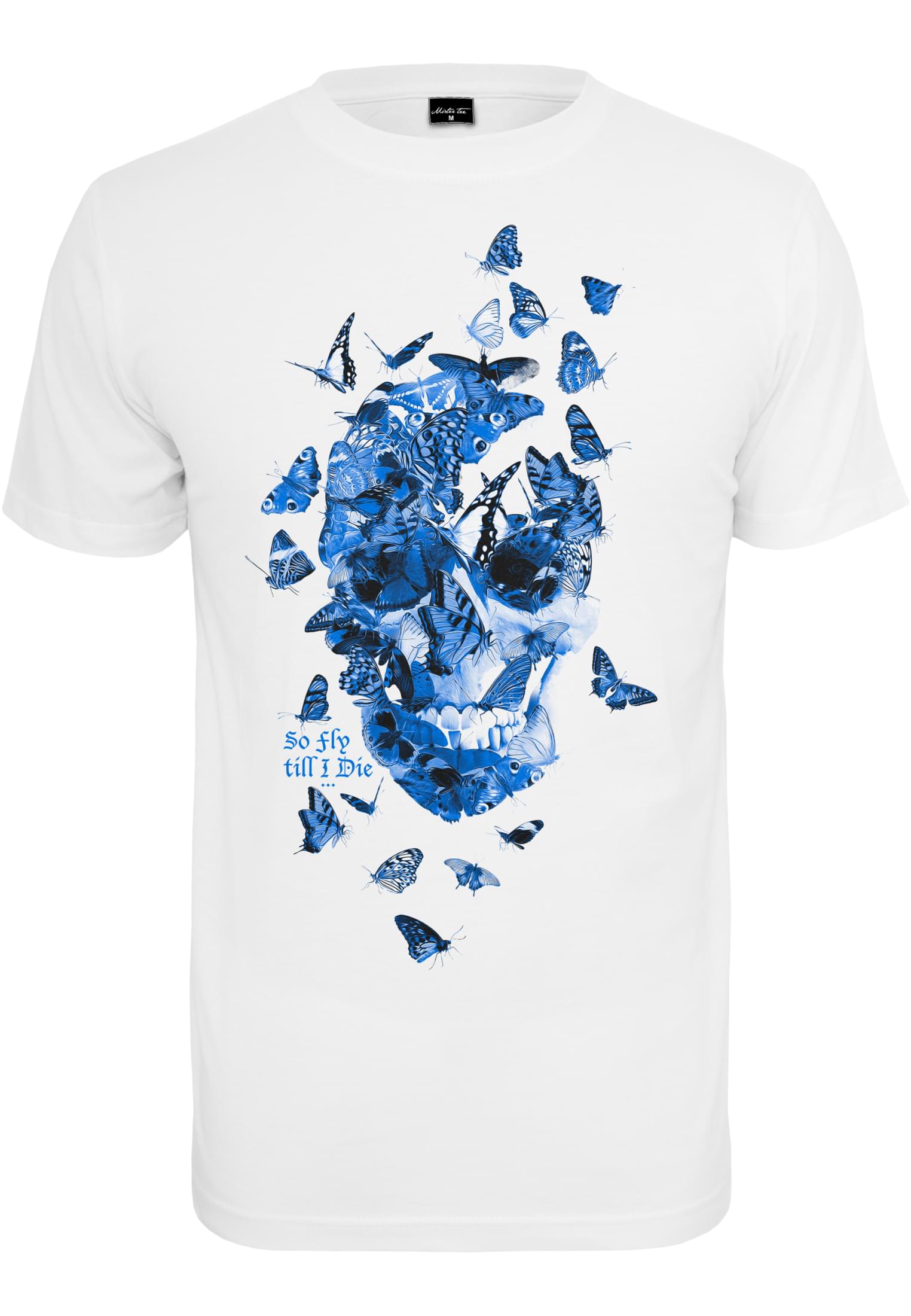 Men's T-shirt Butterfly Skull - white