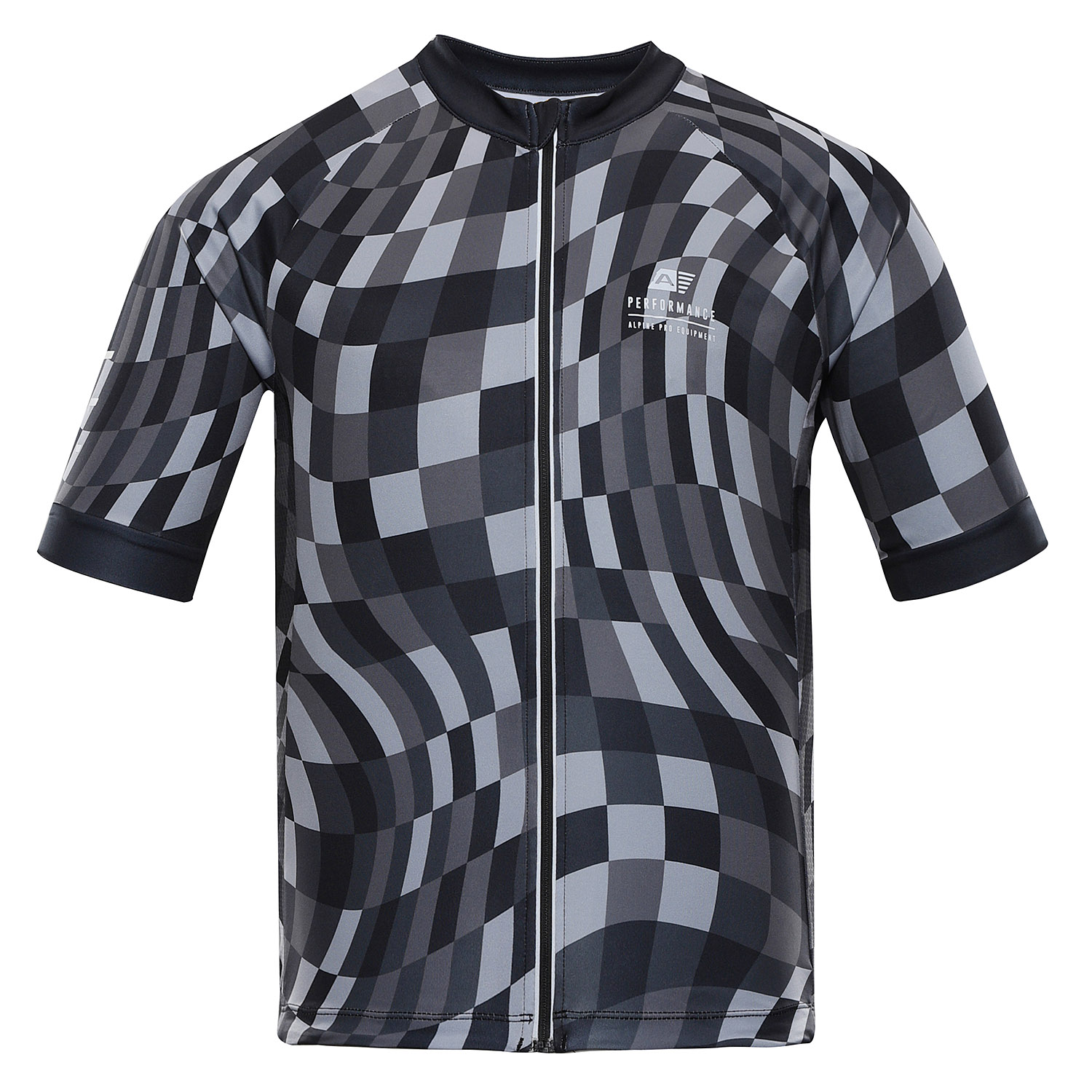 Men's cycling jersey ALPINE PRO SAGEN dk. True Gray variant of PB