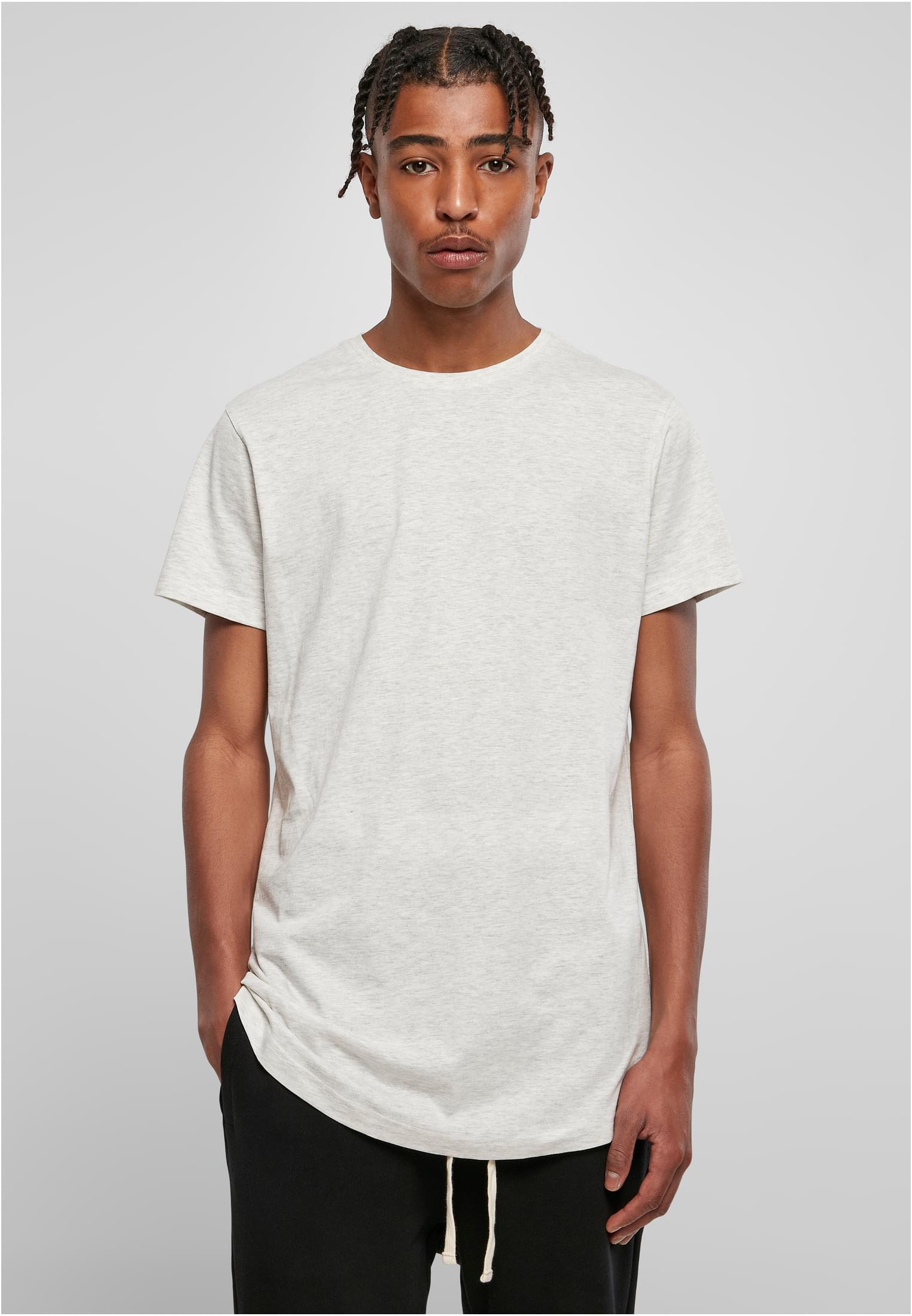 Long T-shirt in the shape of light gray