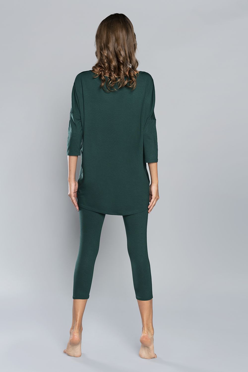 Pyjamas Mandala 3/4 sleeve, 3/4 leg - green