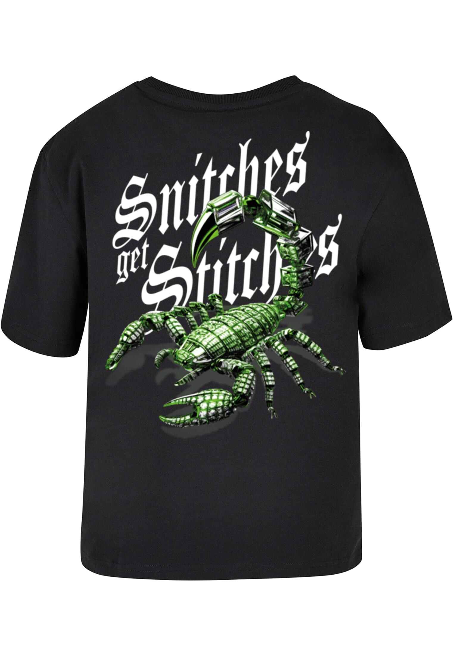 Women's T-shirt Snitches Get Stitches black