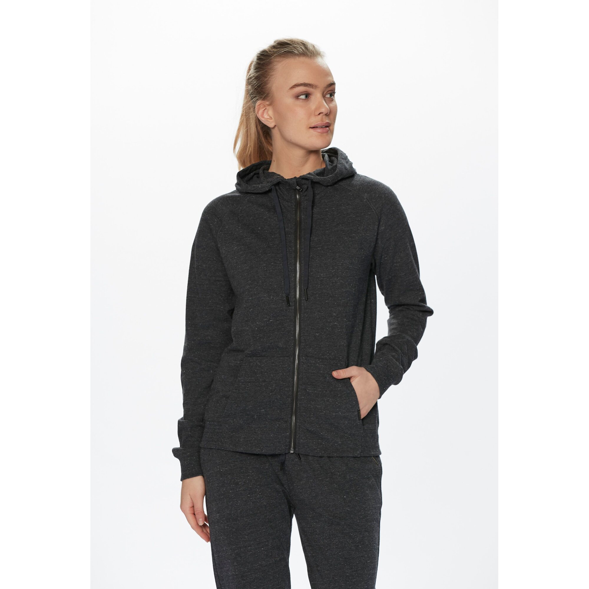 Women&#039;s sweatshirt Athlecia Chestine W Melange Sweat Hoody
