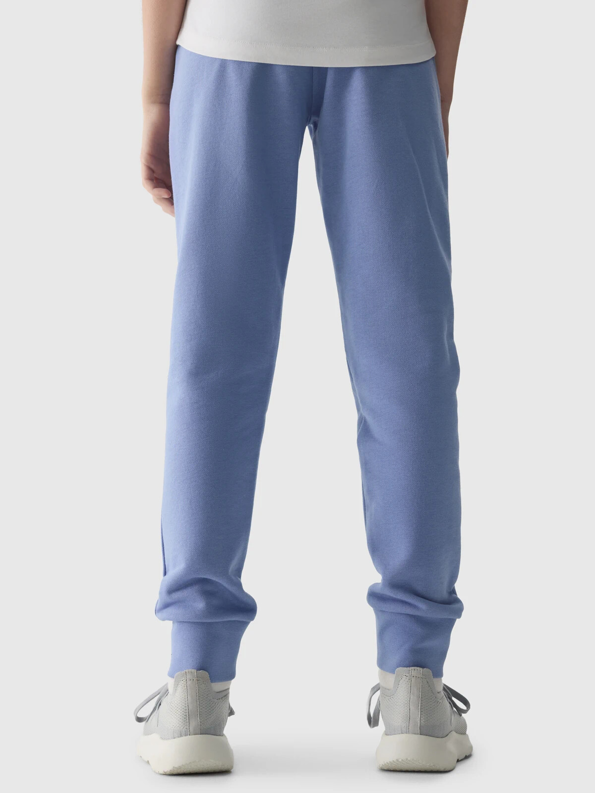 Girls&#039; jogger sweatpants 4F - denim