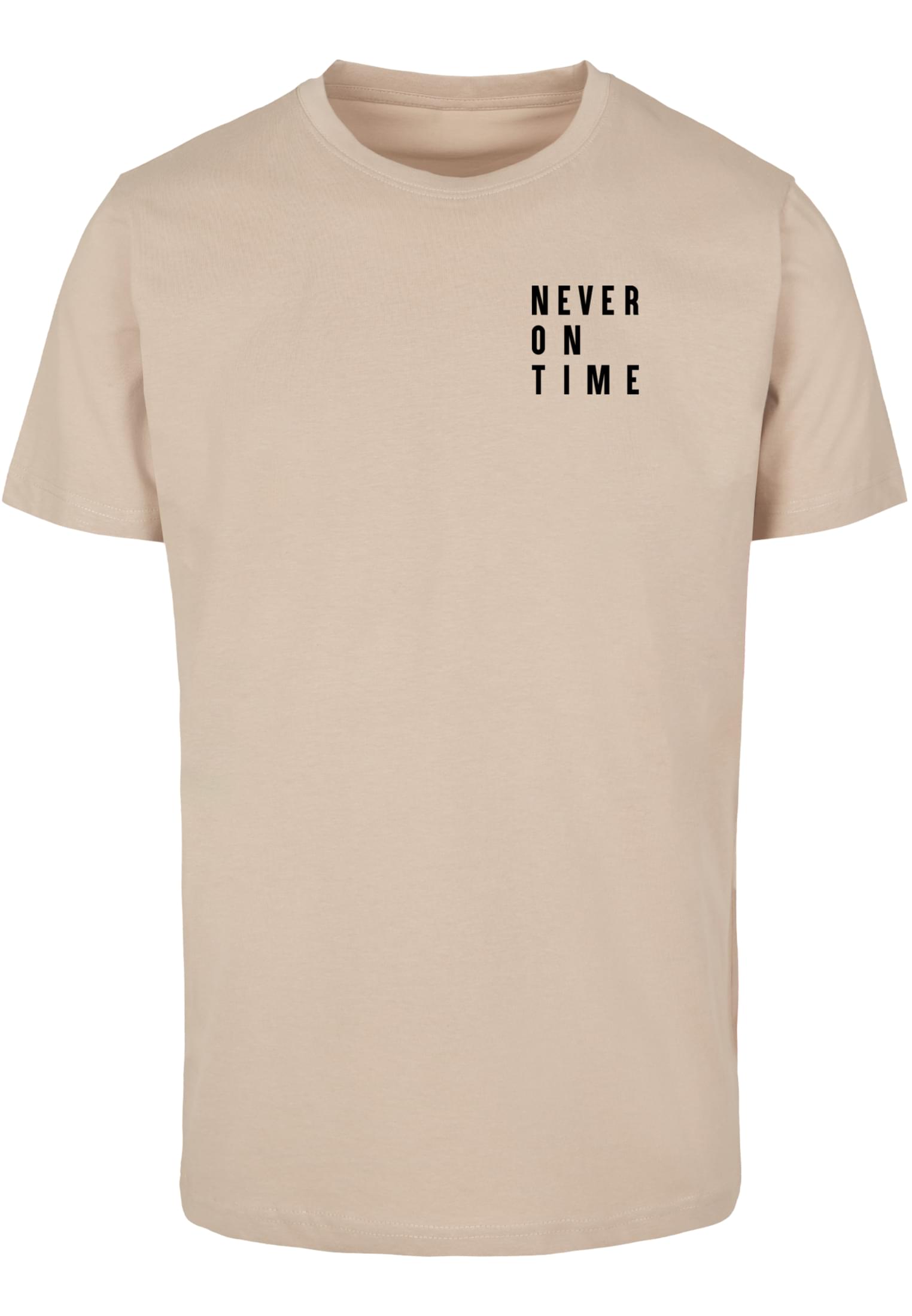 Men's T-shirt Never On Time Tee - beige
