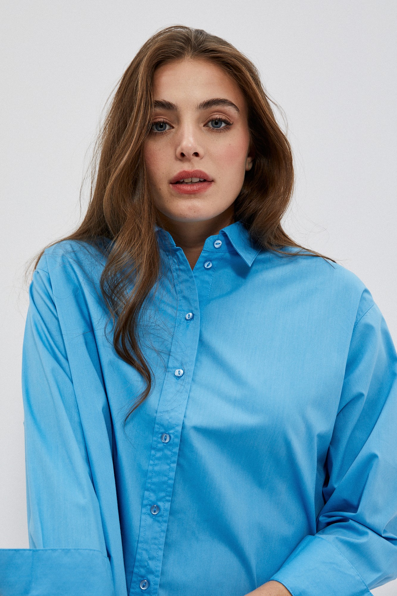 Marisse Women's Shirt L-Ko-4002 L.Blue