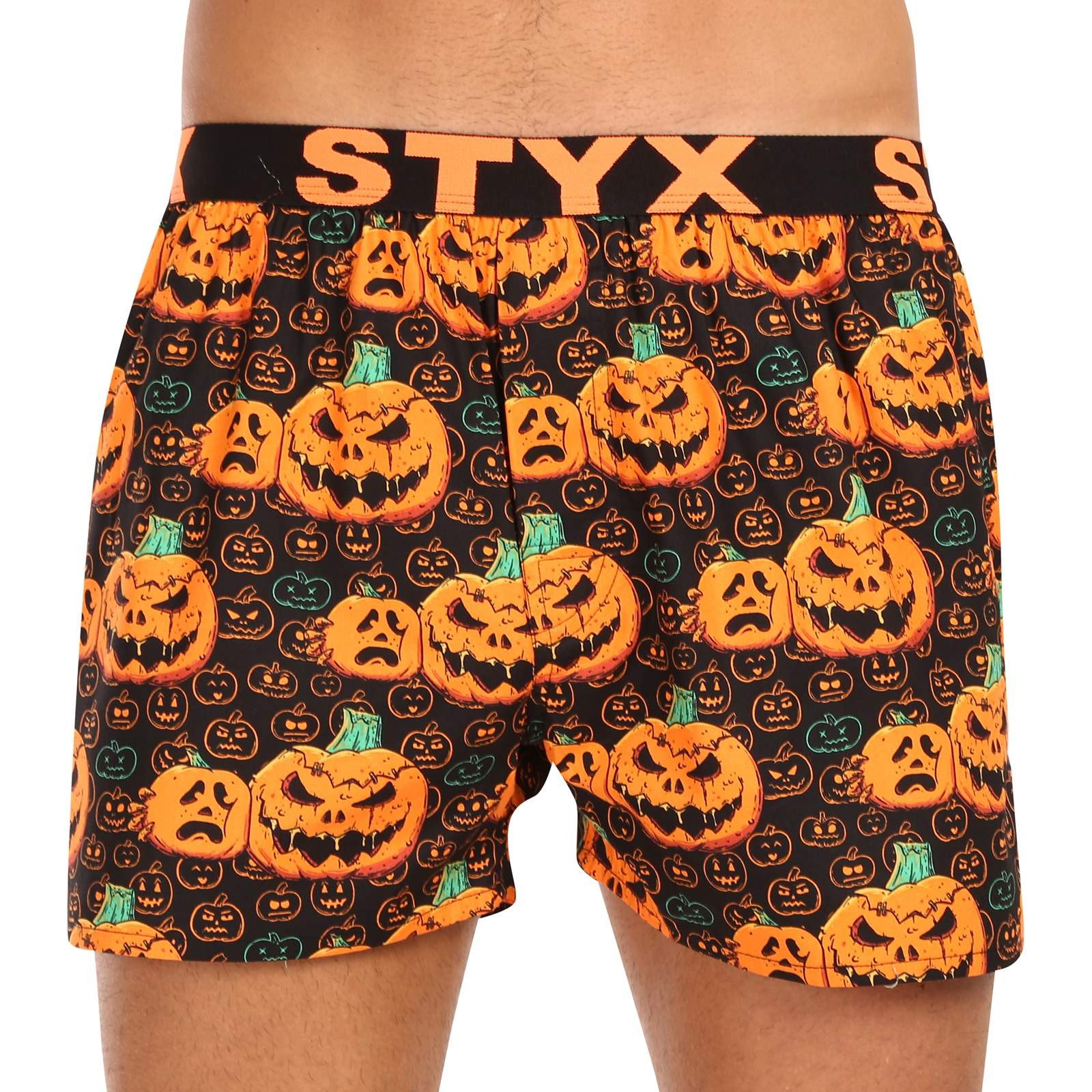 Pánské Trenky Styx Art Sportovní Guma Halloween Dýně