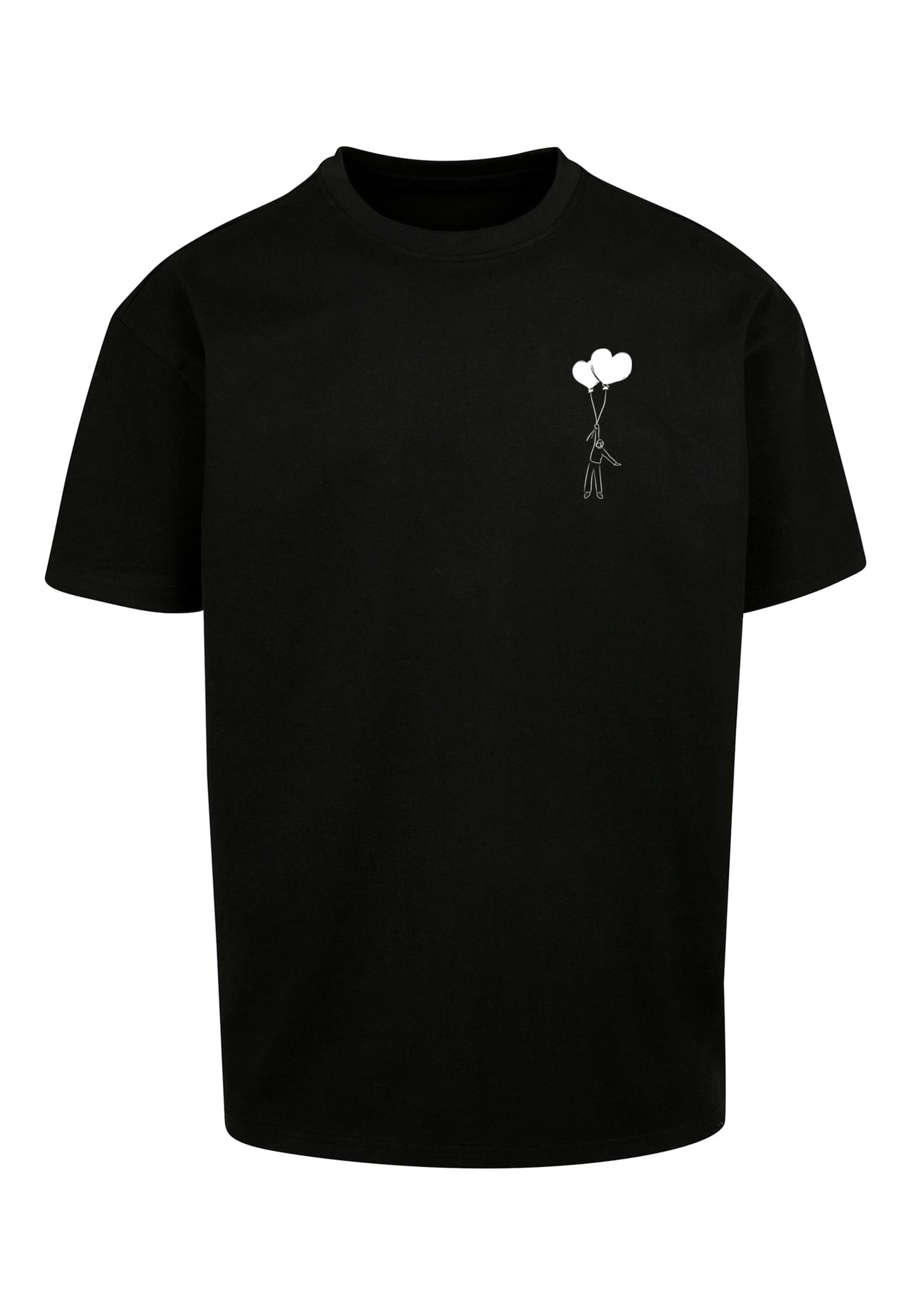Men's T-shirt Love In The Air Heavy Oversize black