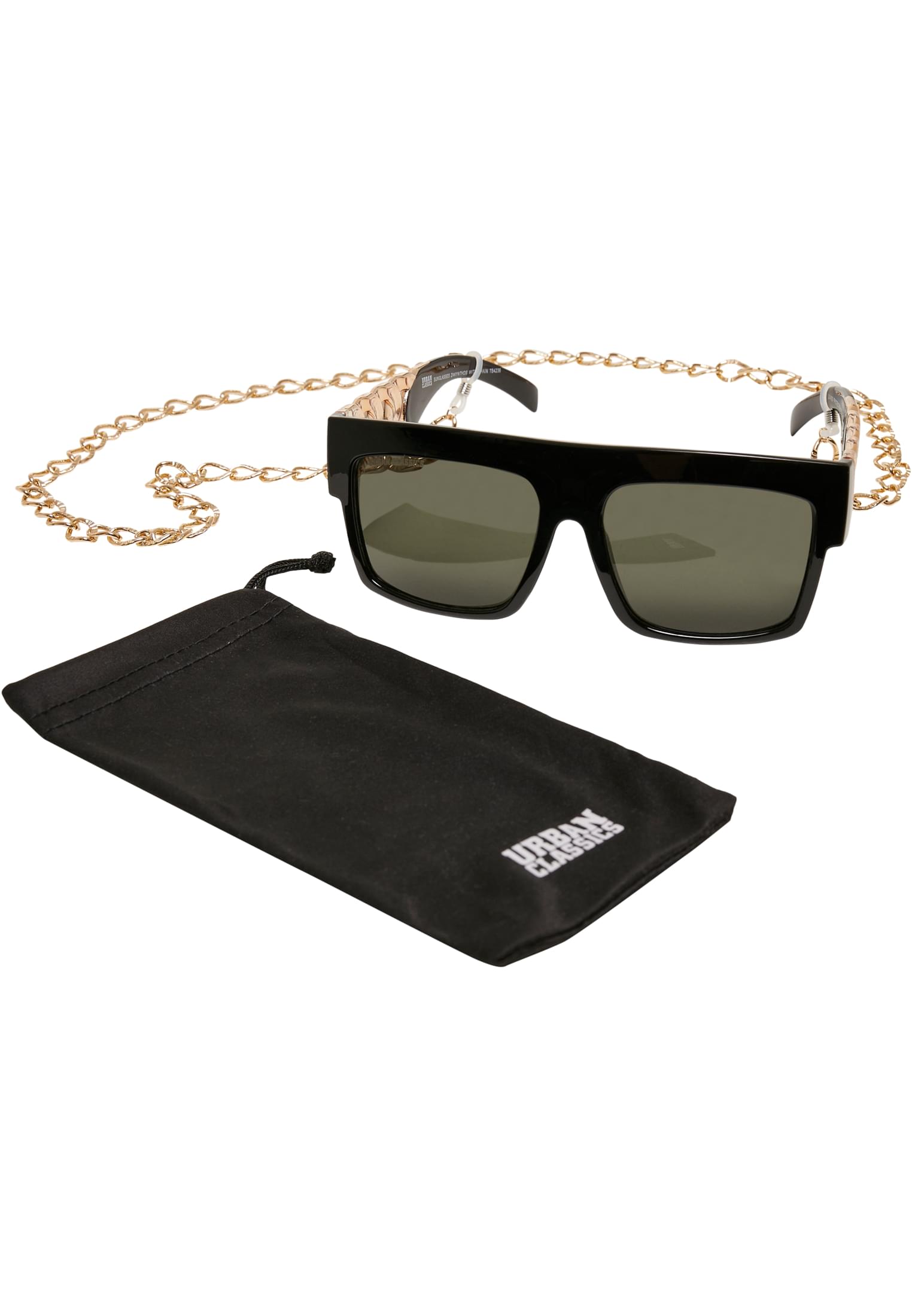 Zakynthos sunglasses with chain black/gold