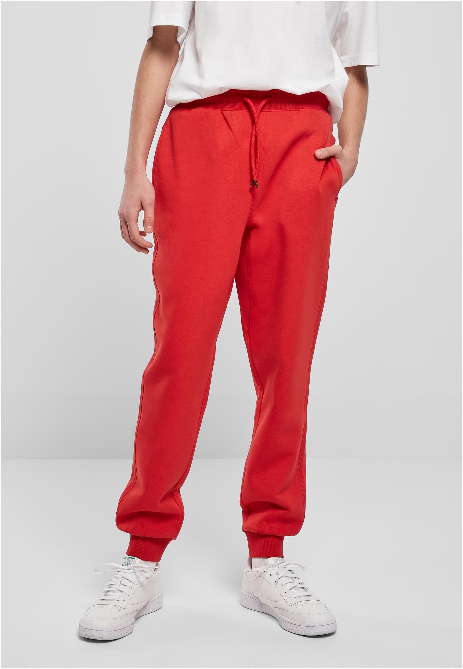 Basic Sweatpants In Huge Red