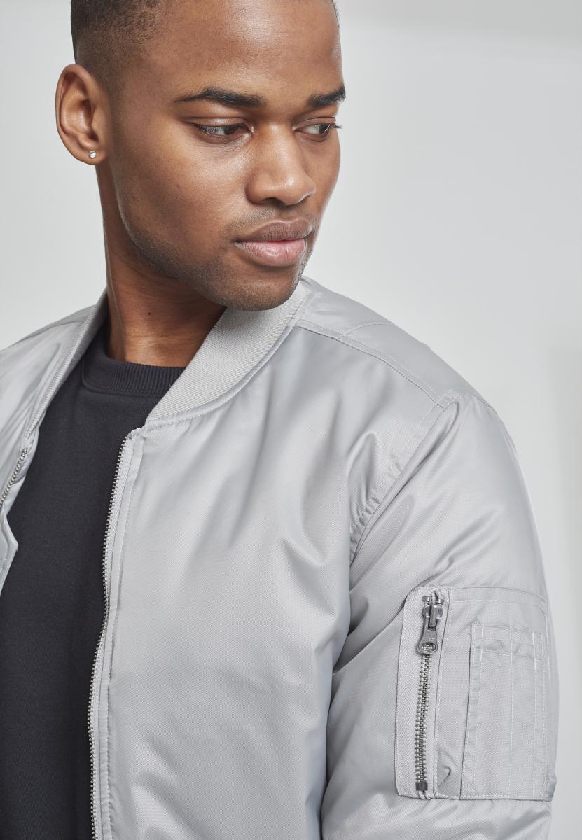 Basic Bomber Jacket h.grey