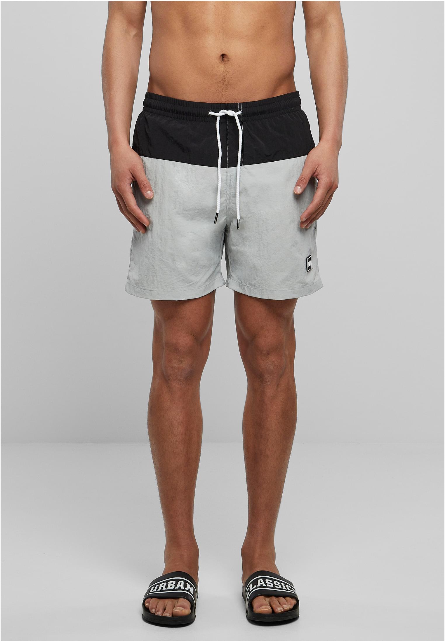 Men&#039;s Block Swimsuit Light Asphalt/Black