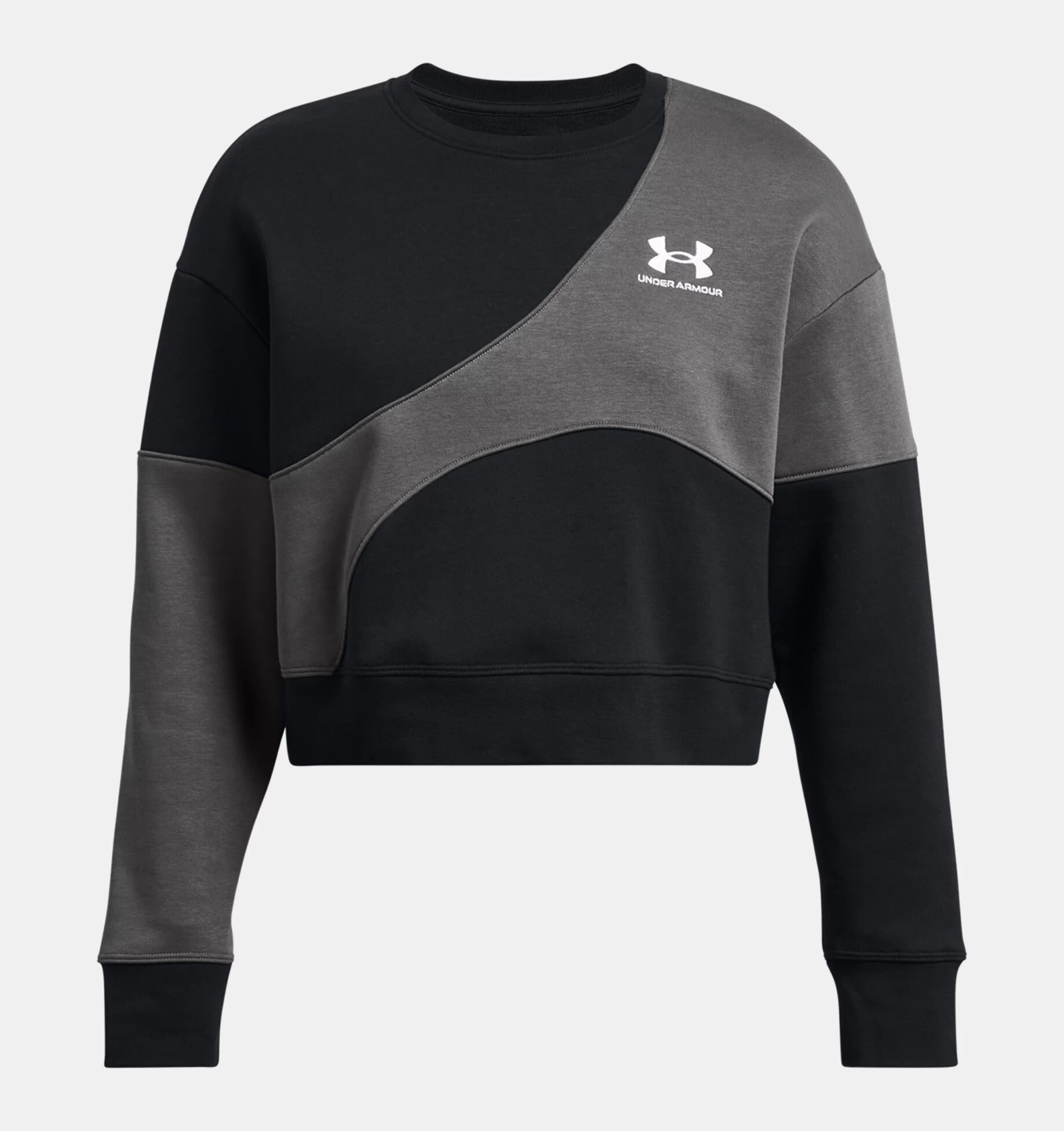Women's Under Armour Essential Fleece Crop Crew Sweatshirt