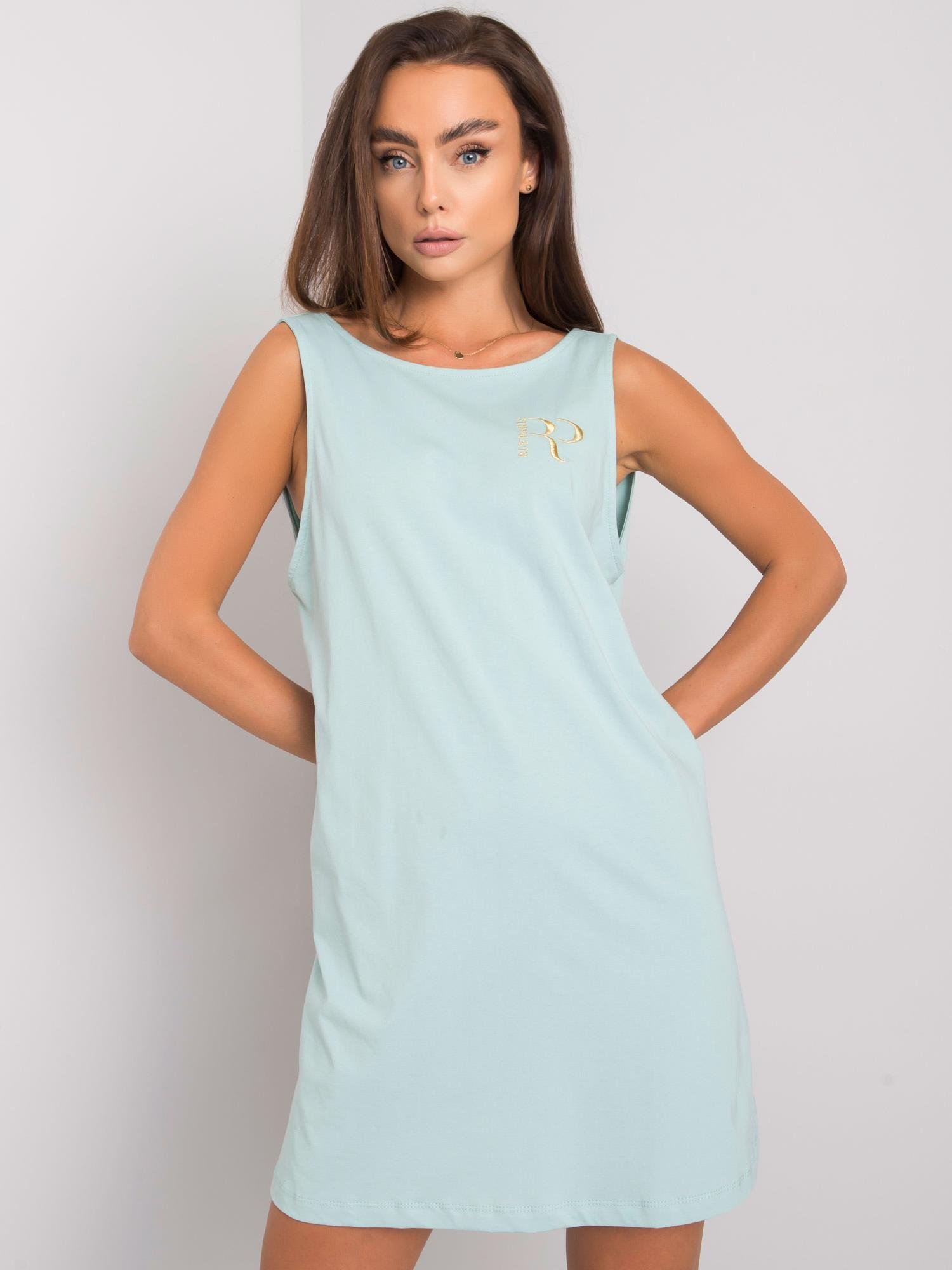 Mint Cotton Dress Ramya RUE PARIS