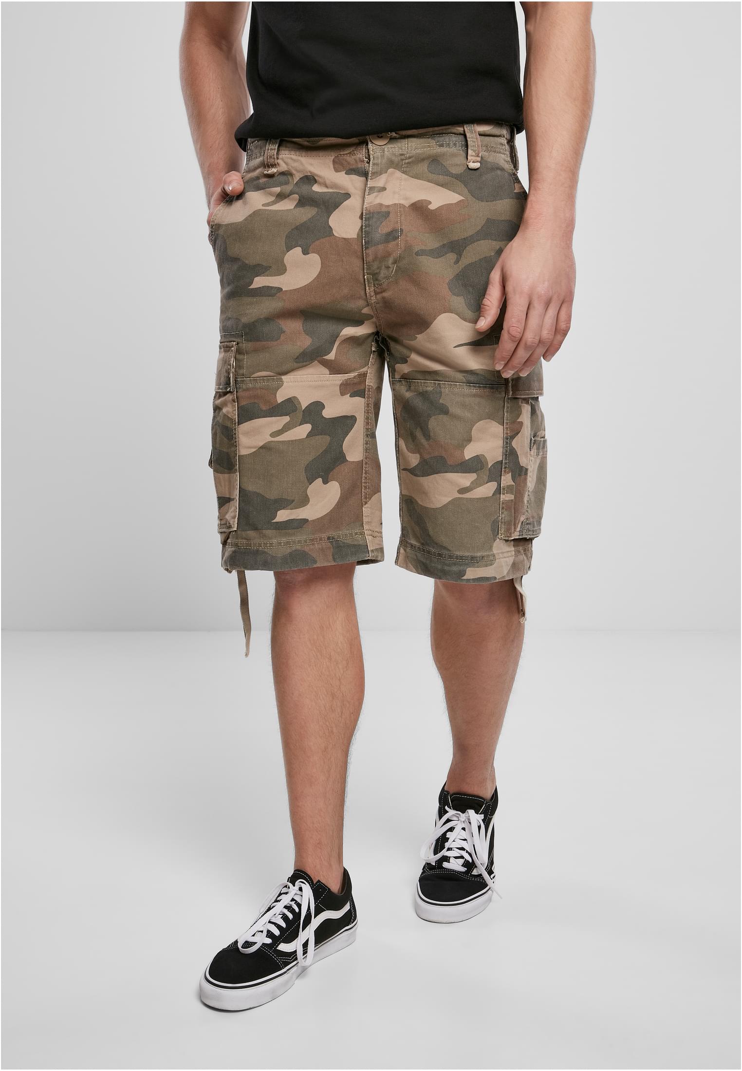 Men&#039;s Vintage Cargo Shorts - Forest/Camouflage