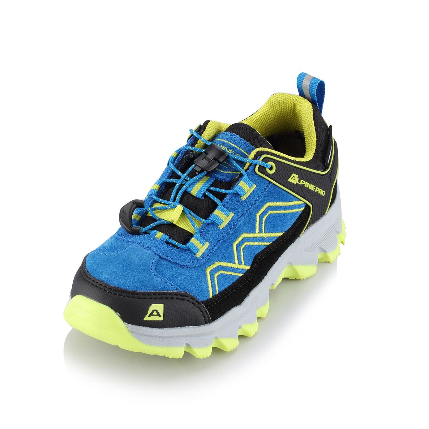 Children's Outdoor Shoes With PTX Membrane ALPINE PRO MOLLEHO Electric Blue Lemonade