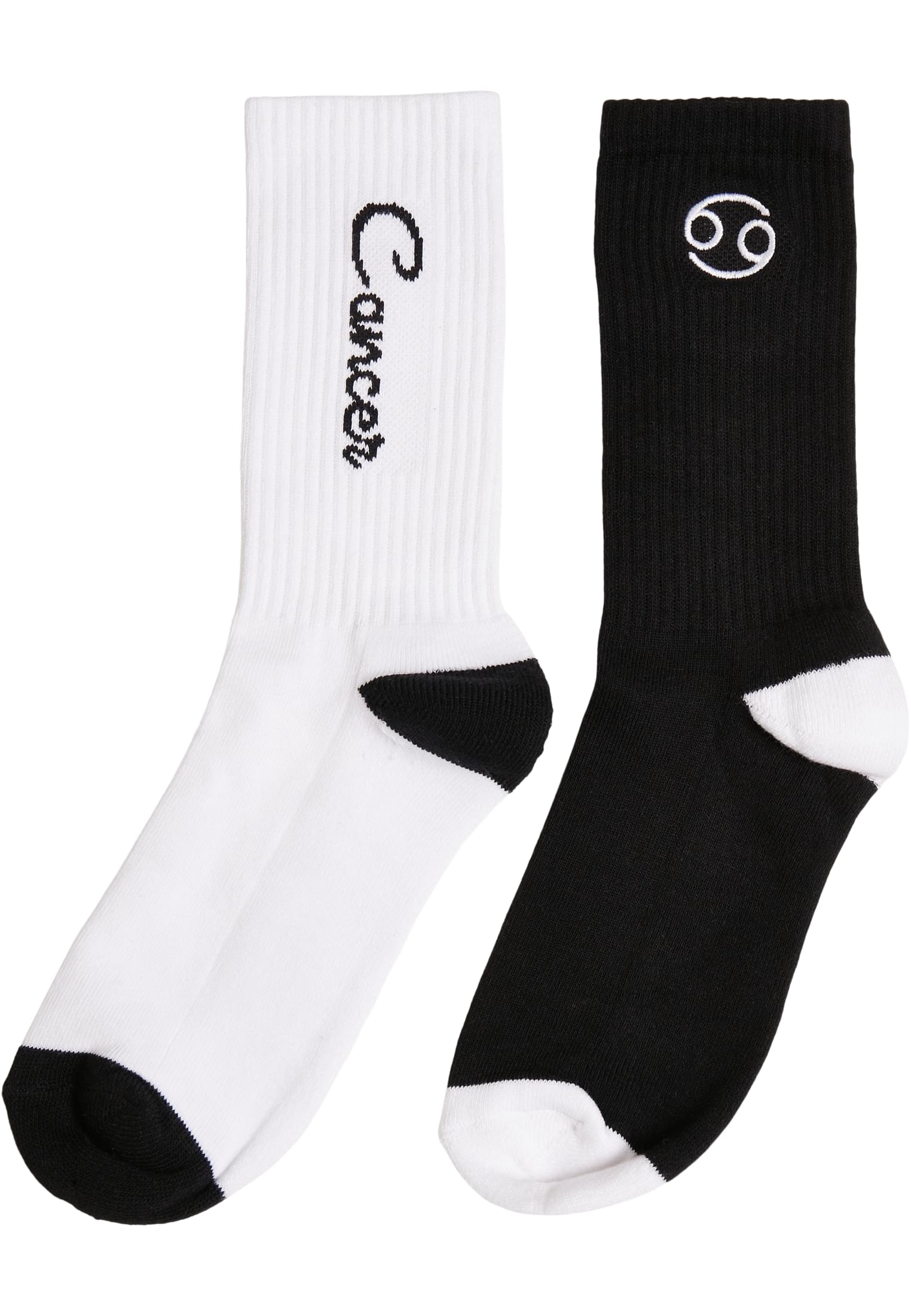 Zodiac Socks 2-Pack Black/White Cranch